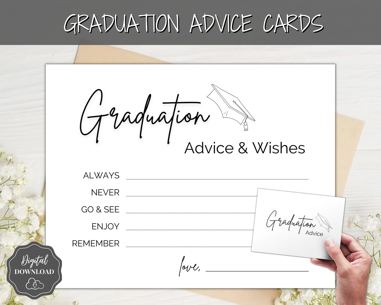 free printable graduation advice cards free printable graduation advice cards