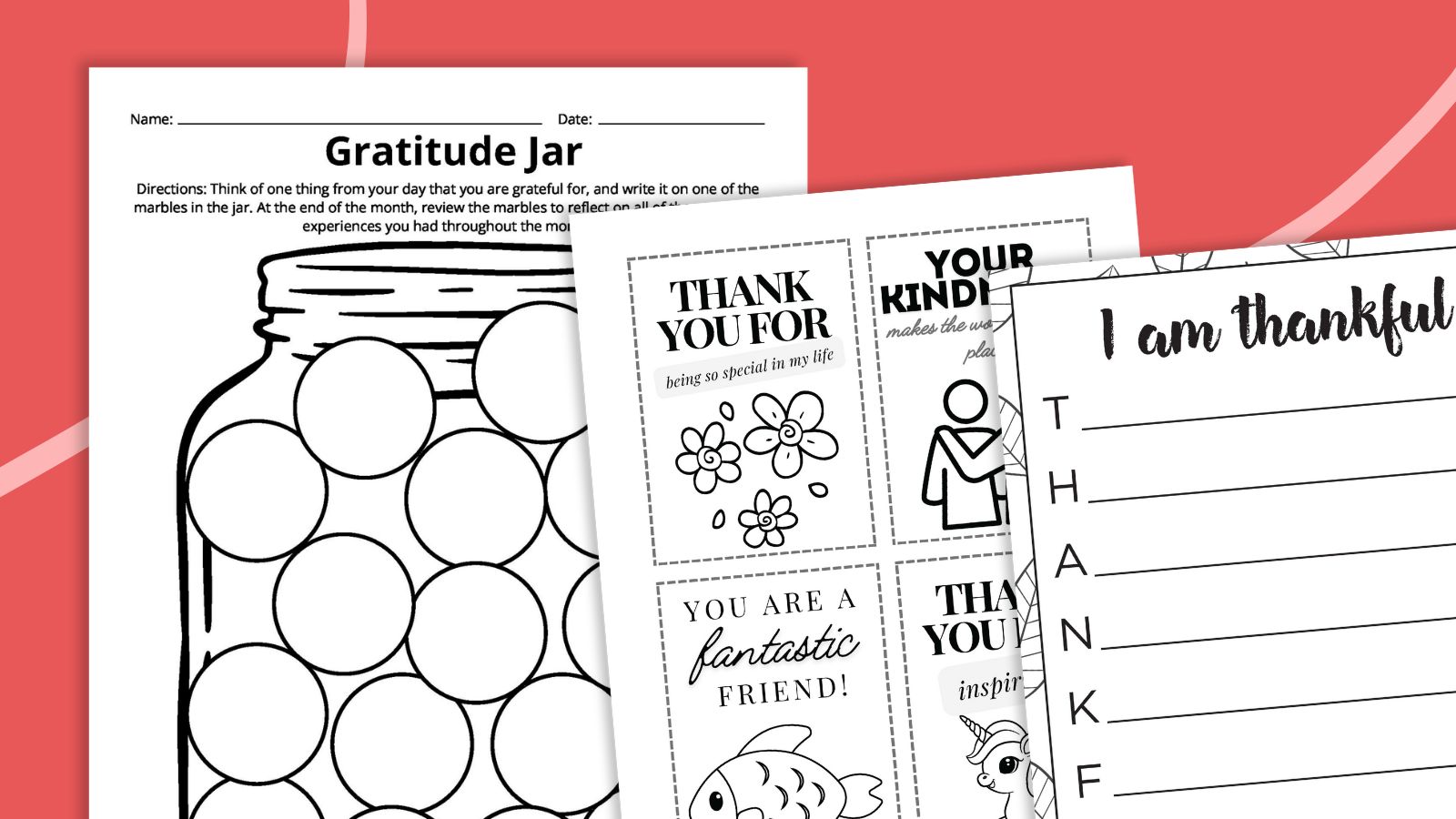 Gratitude Worksheets