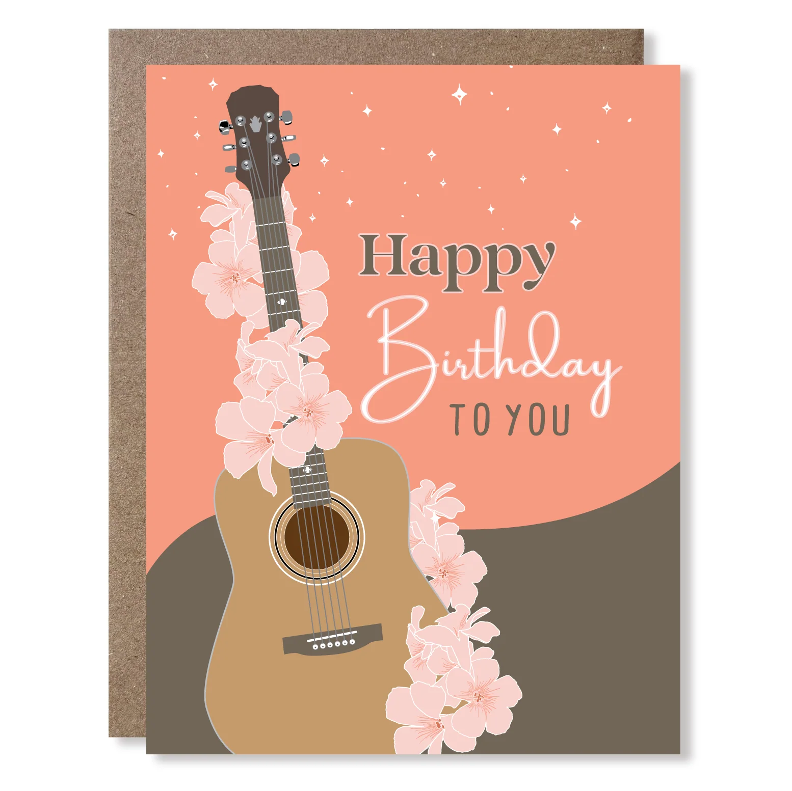 Guitar Birthday Greeting Card Guitar Birthday Greeting Card