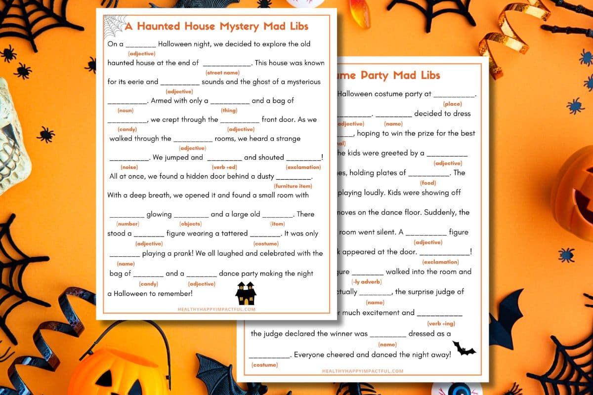 Halloween Mad Libs