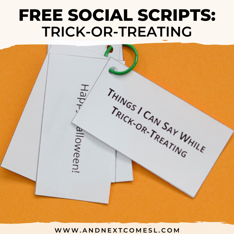 Halloween Trick Or Treating Social Scripts Halloween Trick Or Treating Social Scripts