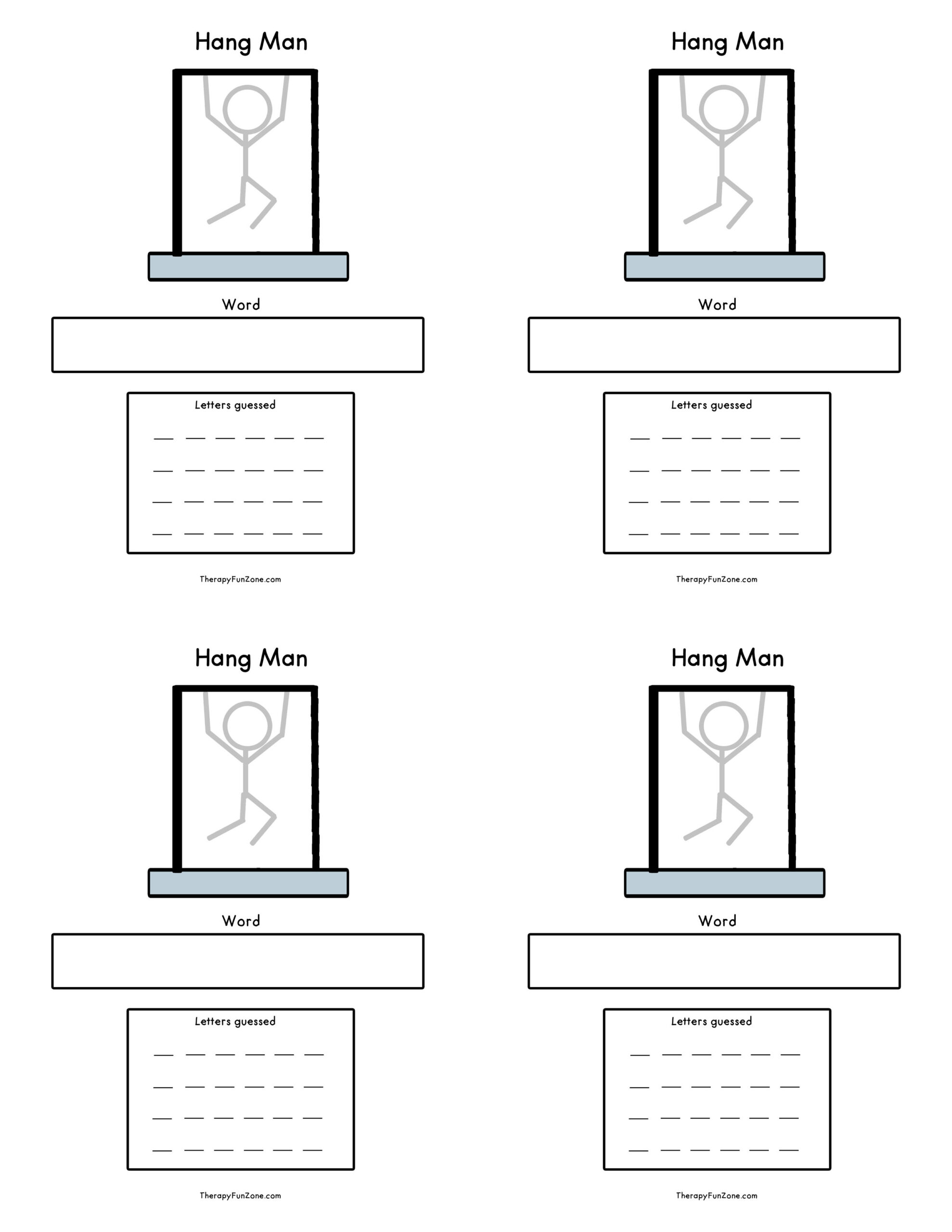 Hang Man For Writing Hang Man For Writing