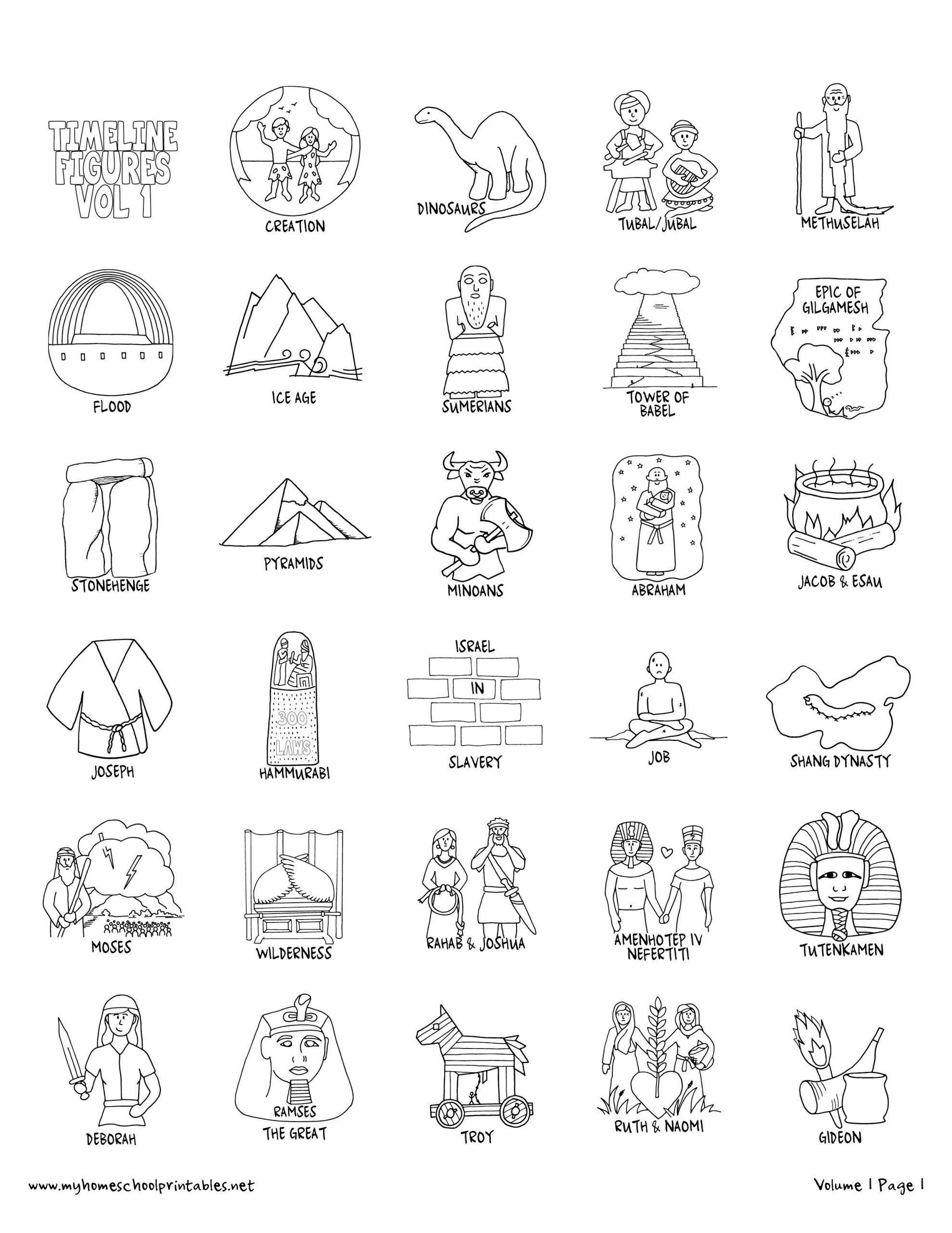 History Coloring Pages Volume 1