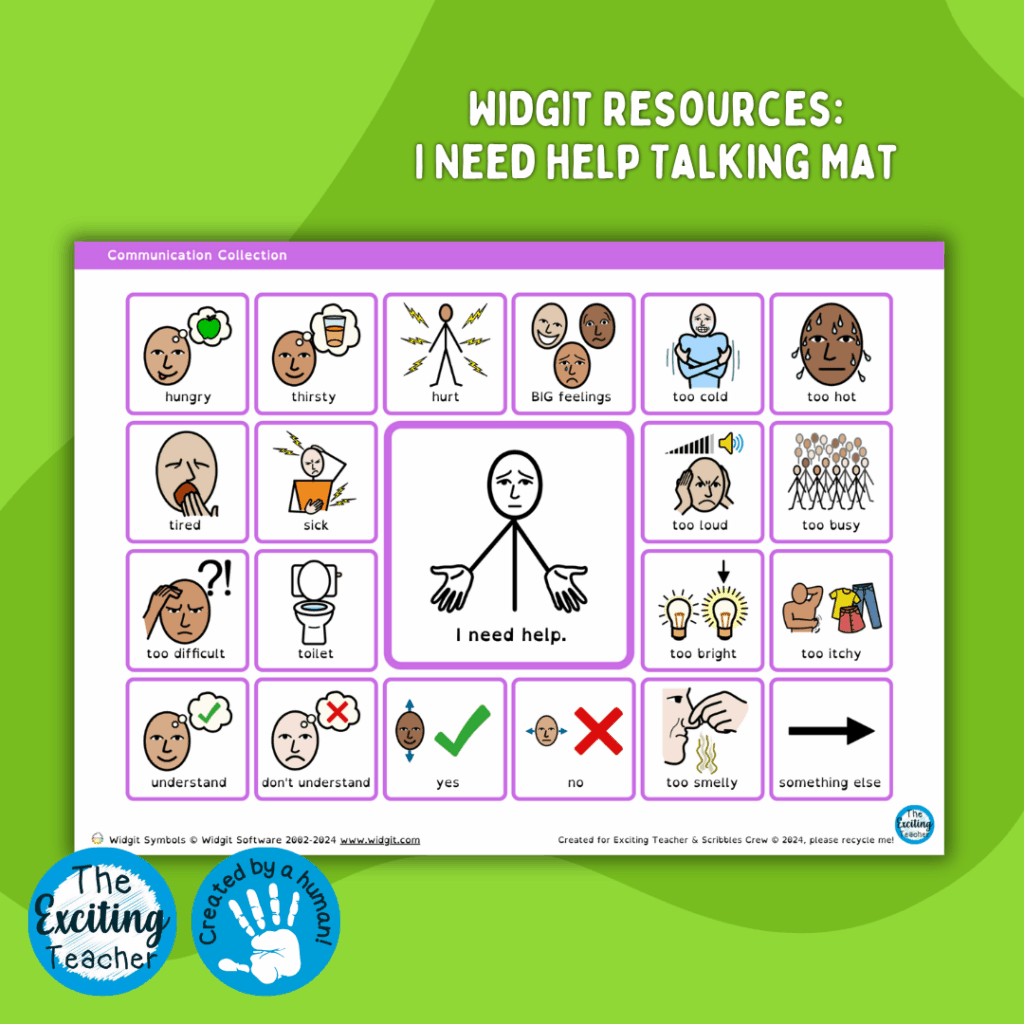 I Need Help Something Is Wrong Communication Mat Widgit Symbols Resources Communication Collection