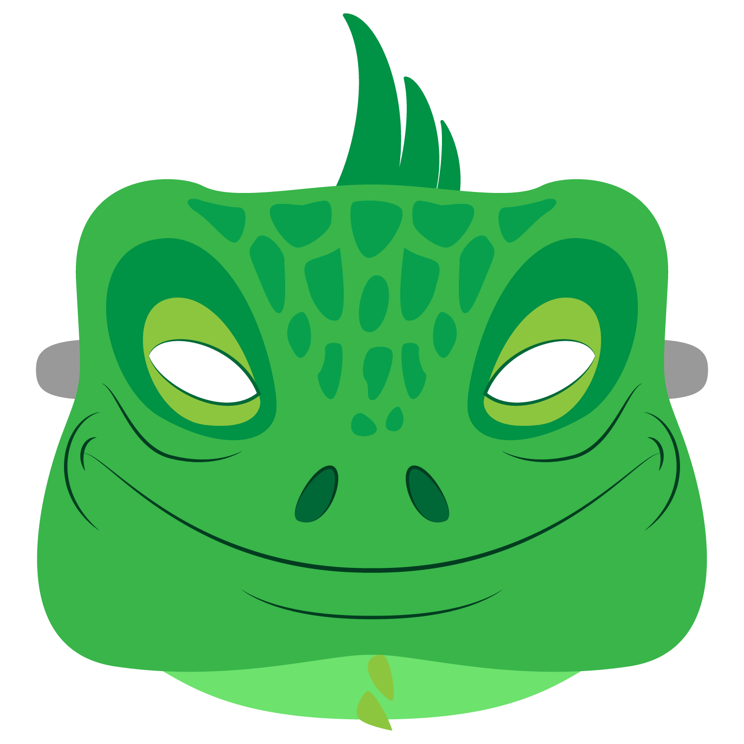 Iguana Mask Template Iguana Mask Template