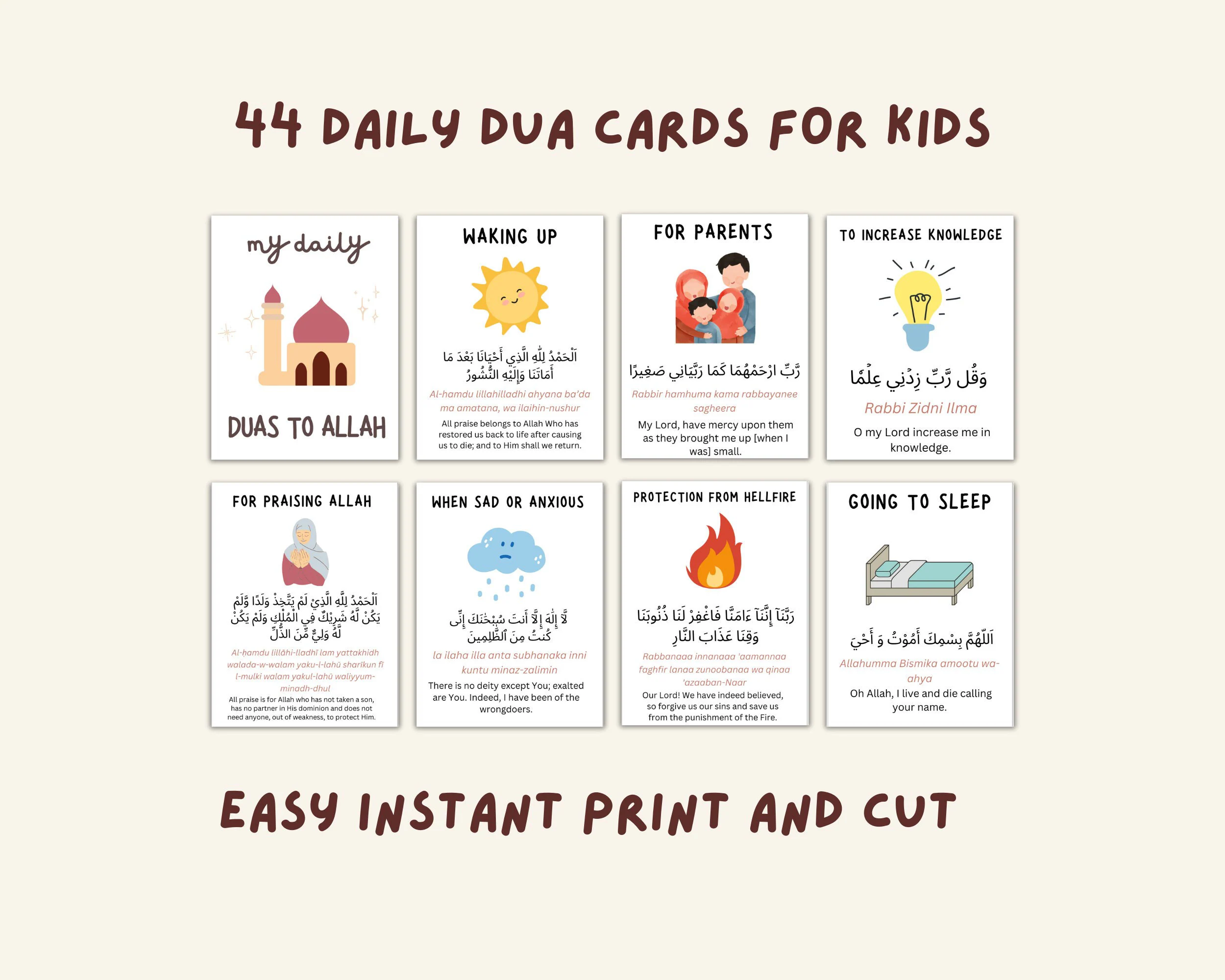 Islamic Dua Flashcards For Kids Teens Islamic Dua Flashcards For Kids Teens
