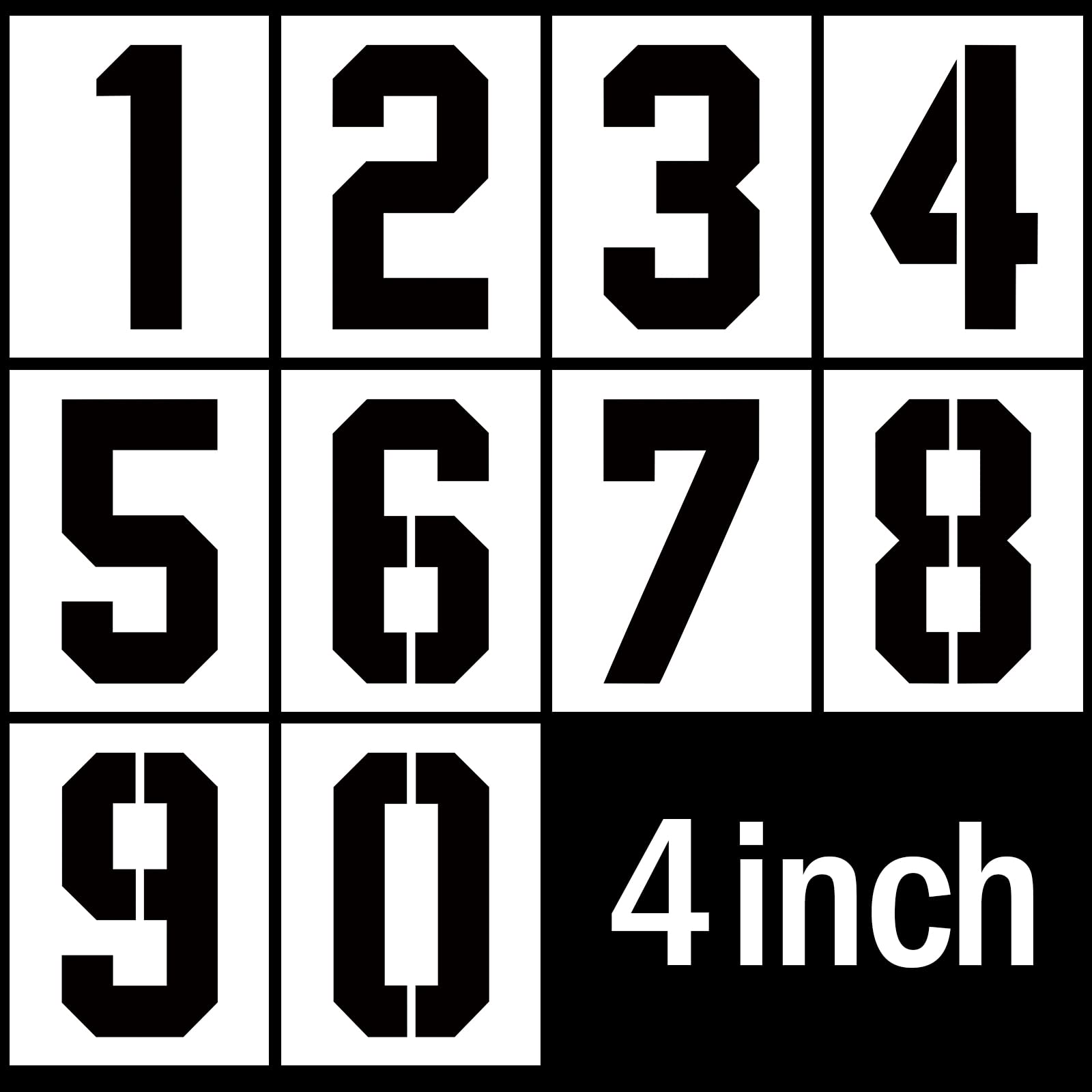 free printable 4 inch number stencils free printable 4 inch number stencils
