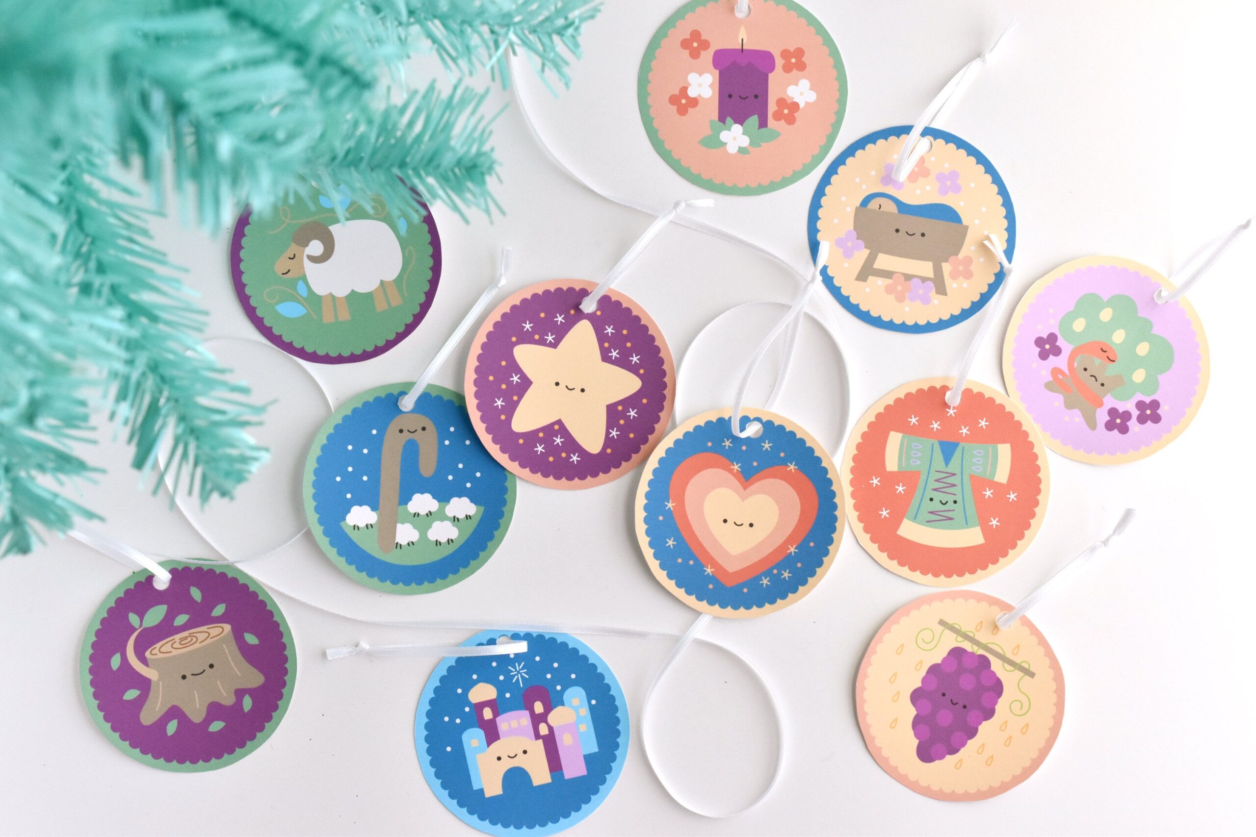 Jesse Tree Advent Ornaments Printable