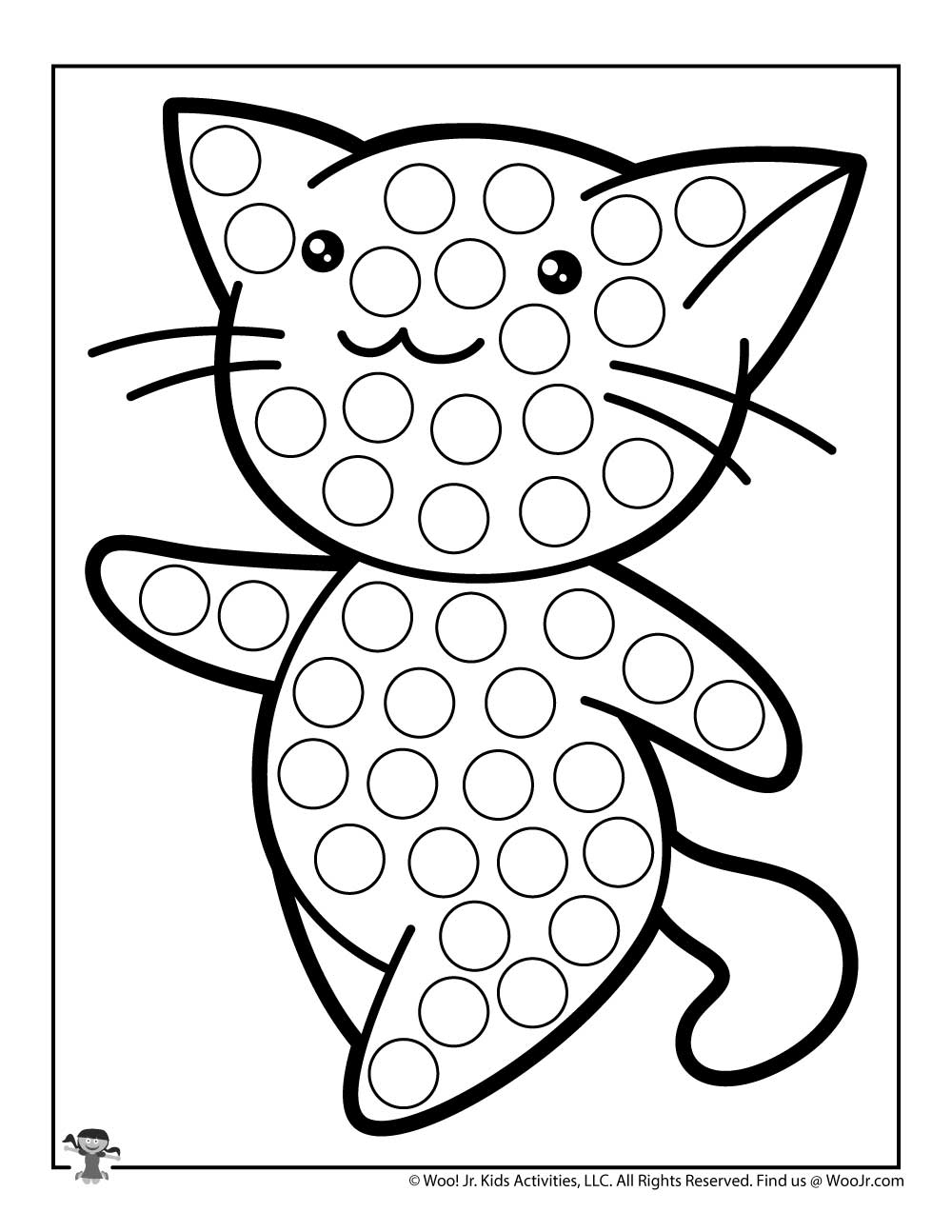 Kawaii Dot Coloring Pages Kawaii Dot Coloring Pages
