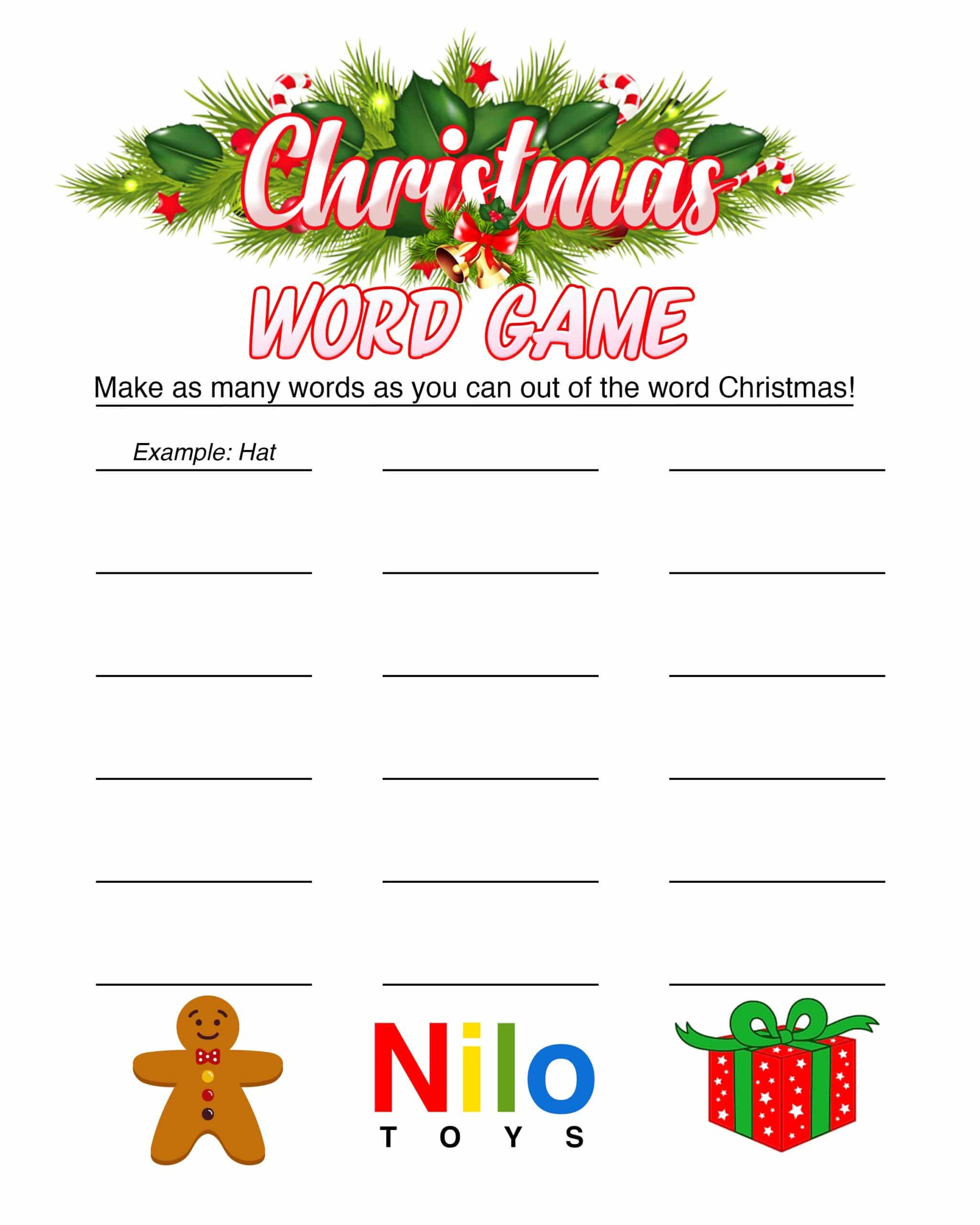 Kids Games For Christmas Free Printable Word Game Kids Games For Christmas Free Printable Word Game
