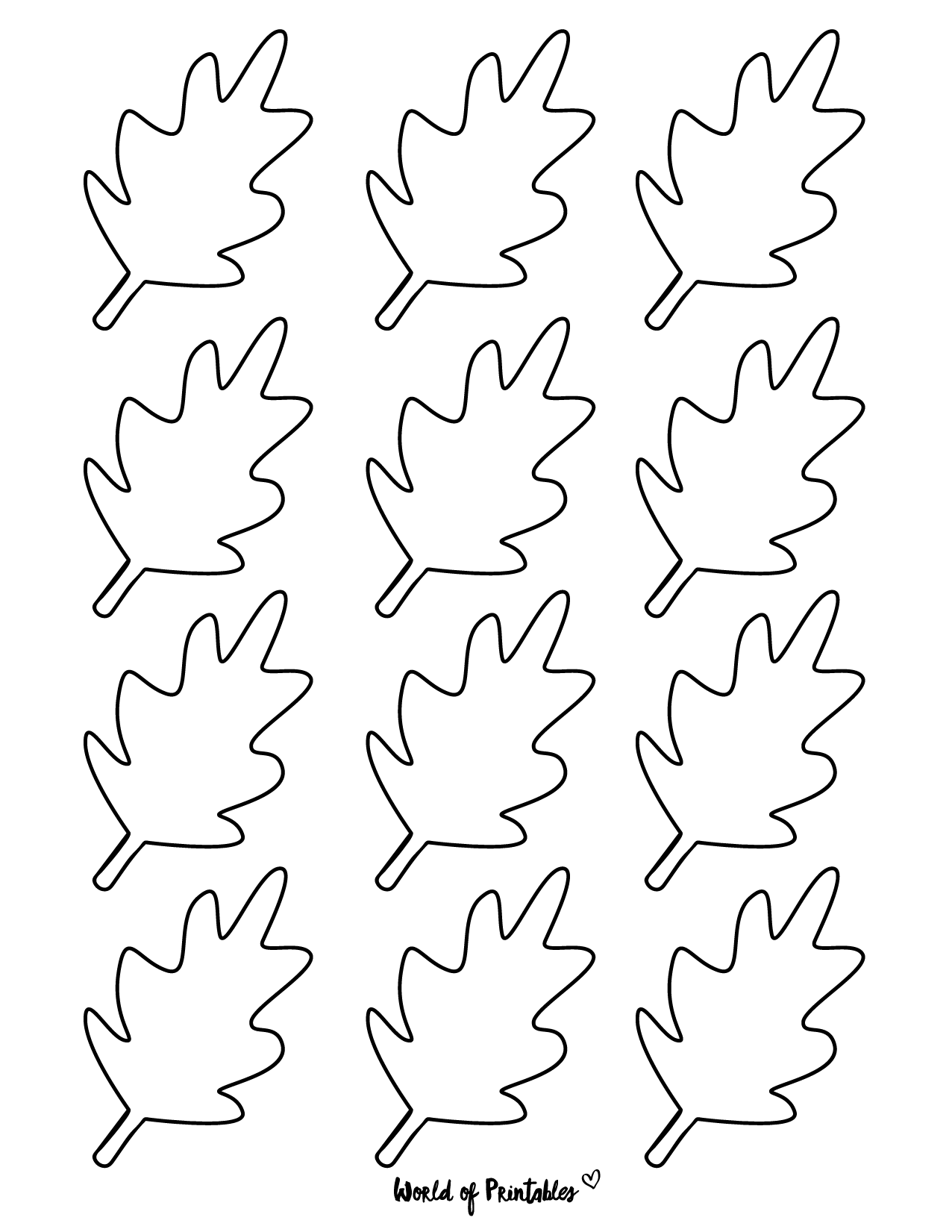 Leaf Template