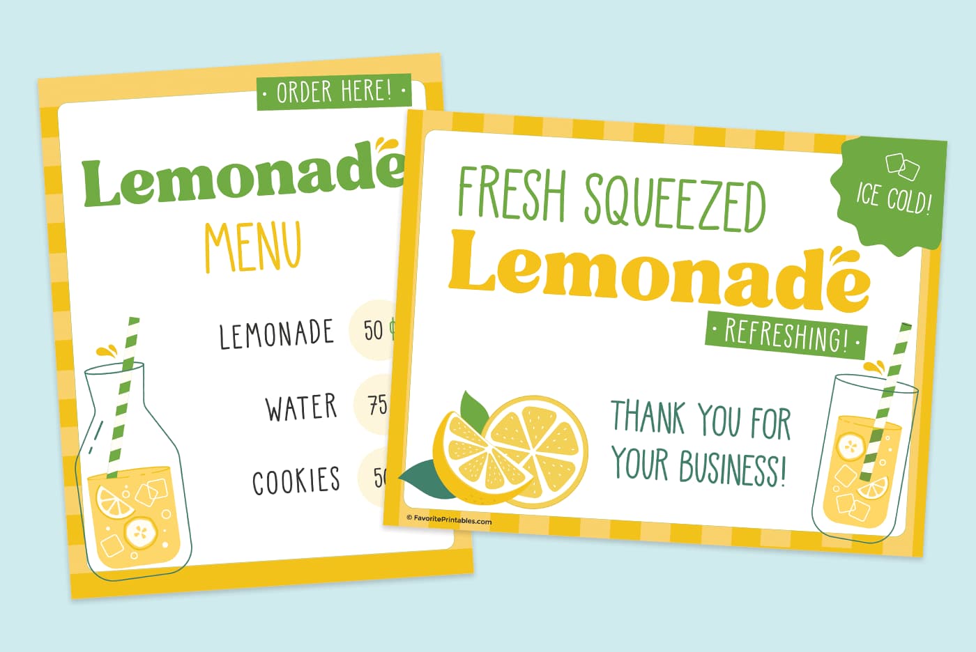 Lemonade Stand Sign Lemonade Stand Sign