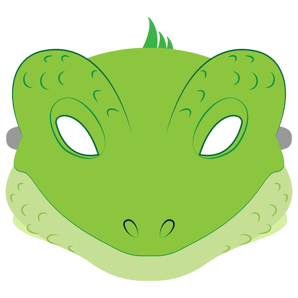 Lizard Mask Template Lizard Mask Template