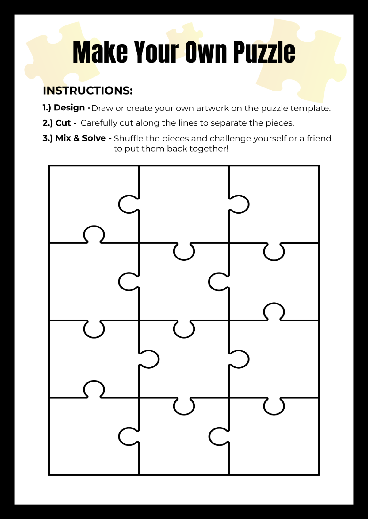 Make Your Own Puzzle