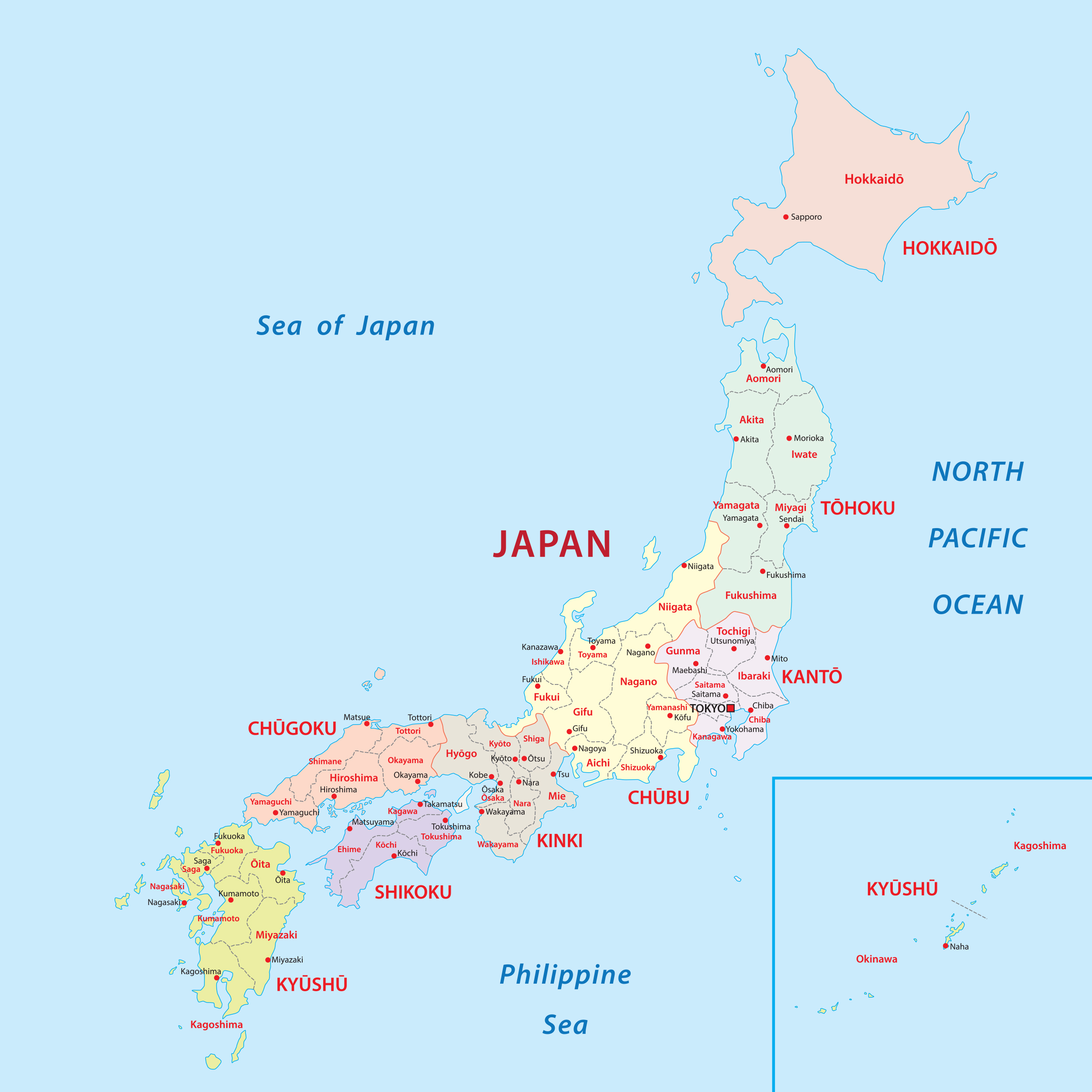 Map Of Japan Map Of Japan