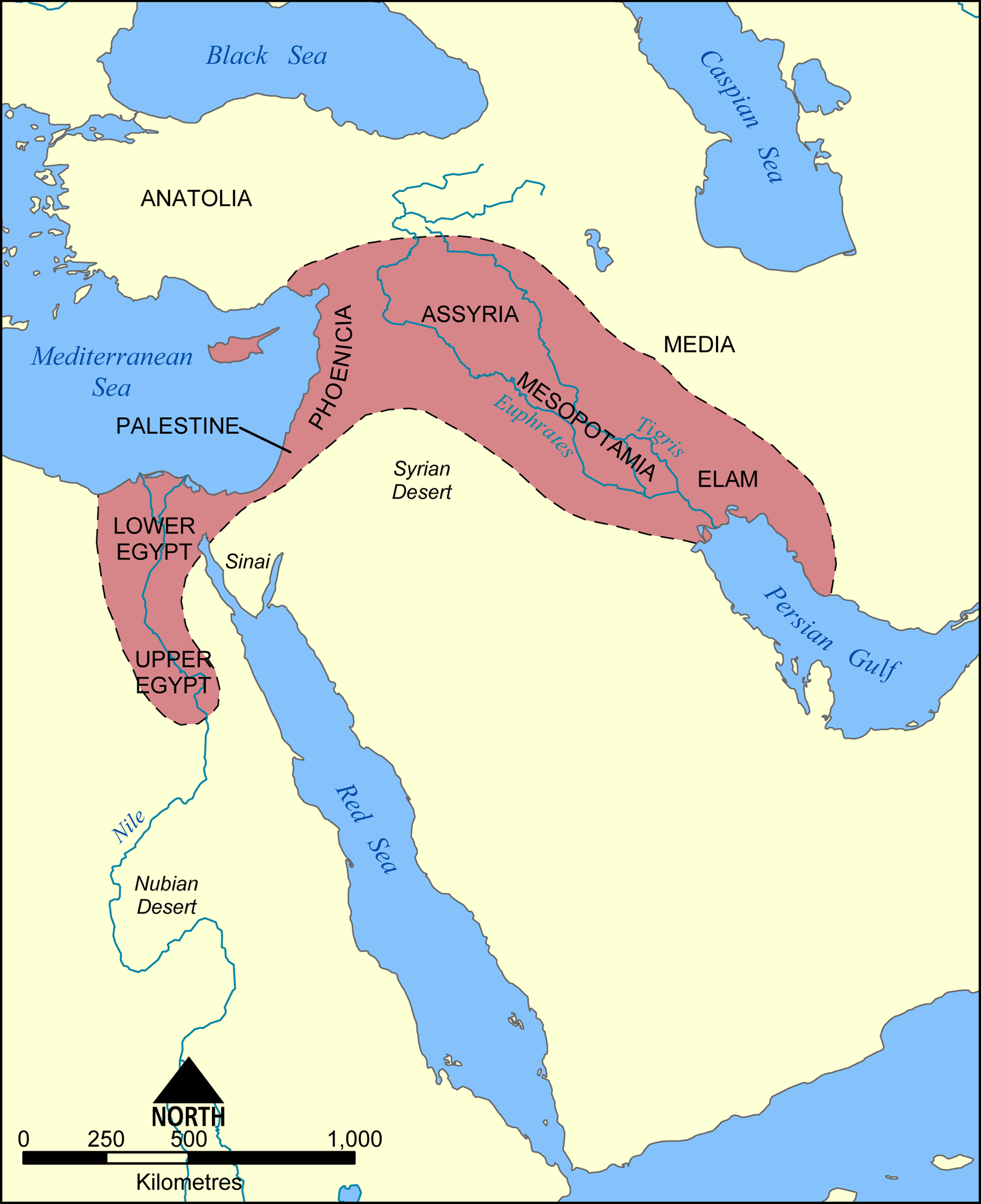 Map Of The Fertile Crescent