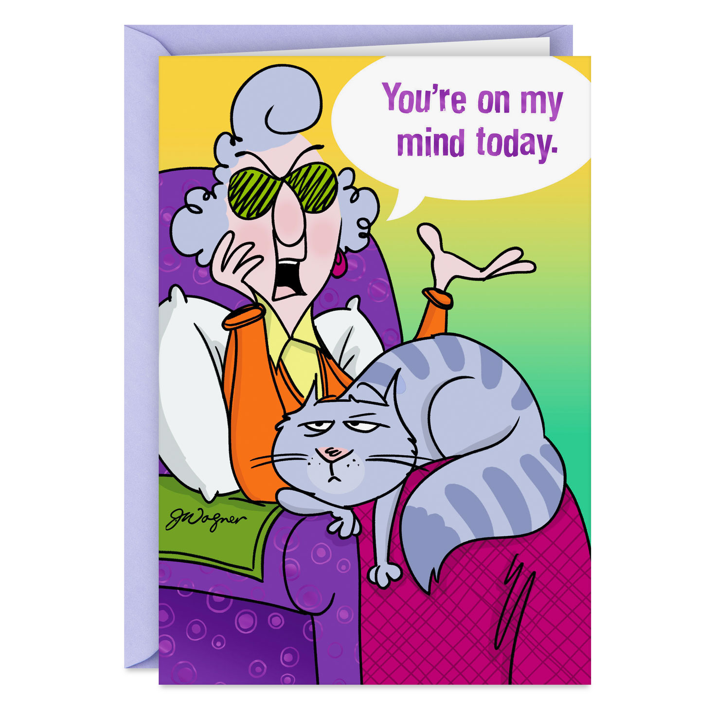 Maxine Youre On My Mind Funny Thinking Of You Card 499TOY1648