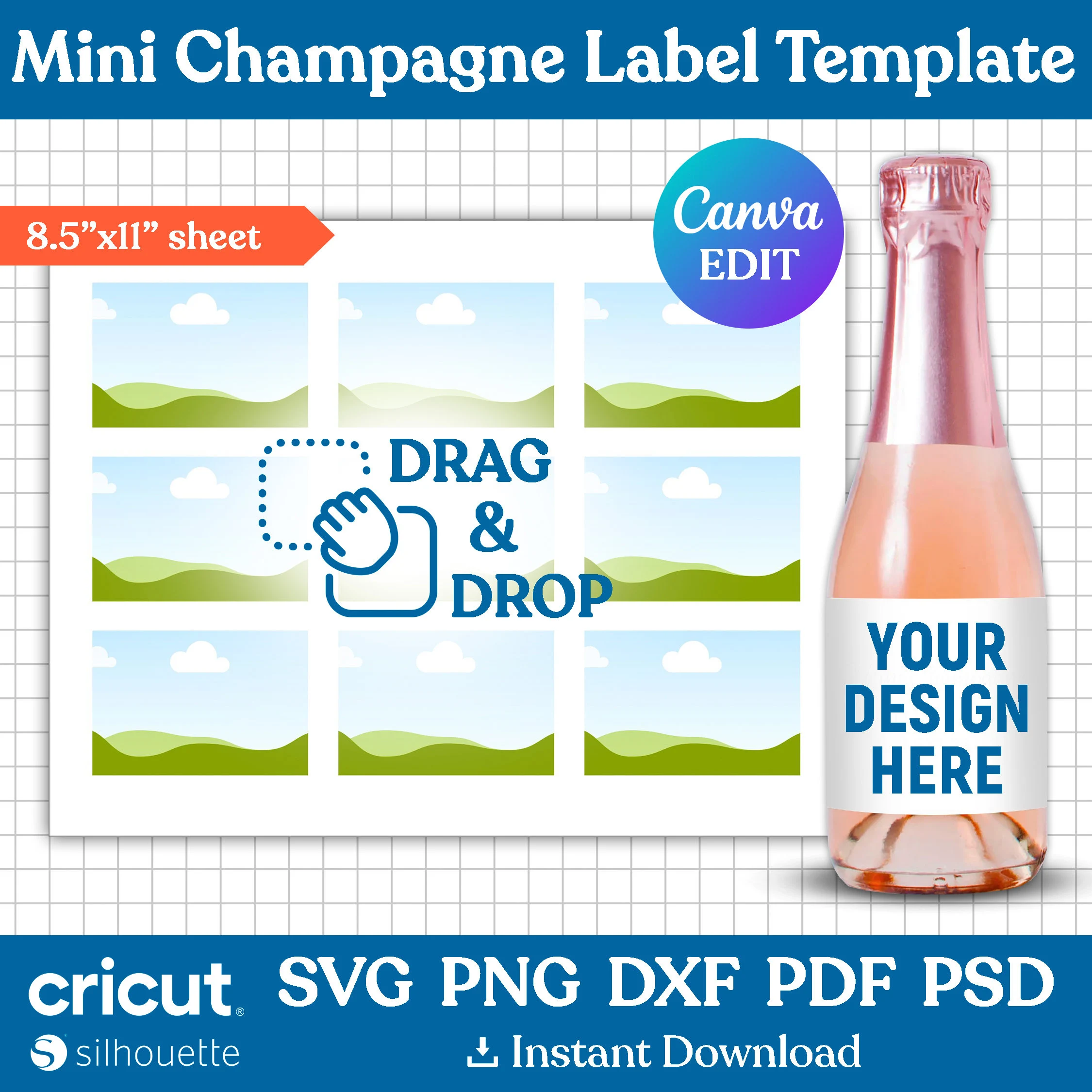 Mini Champagne Label Template Mini Wine Mini Champagne Label Template Mini Wine
