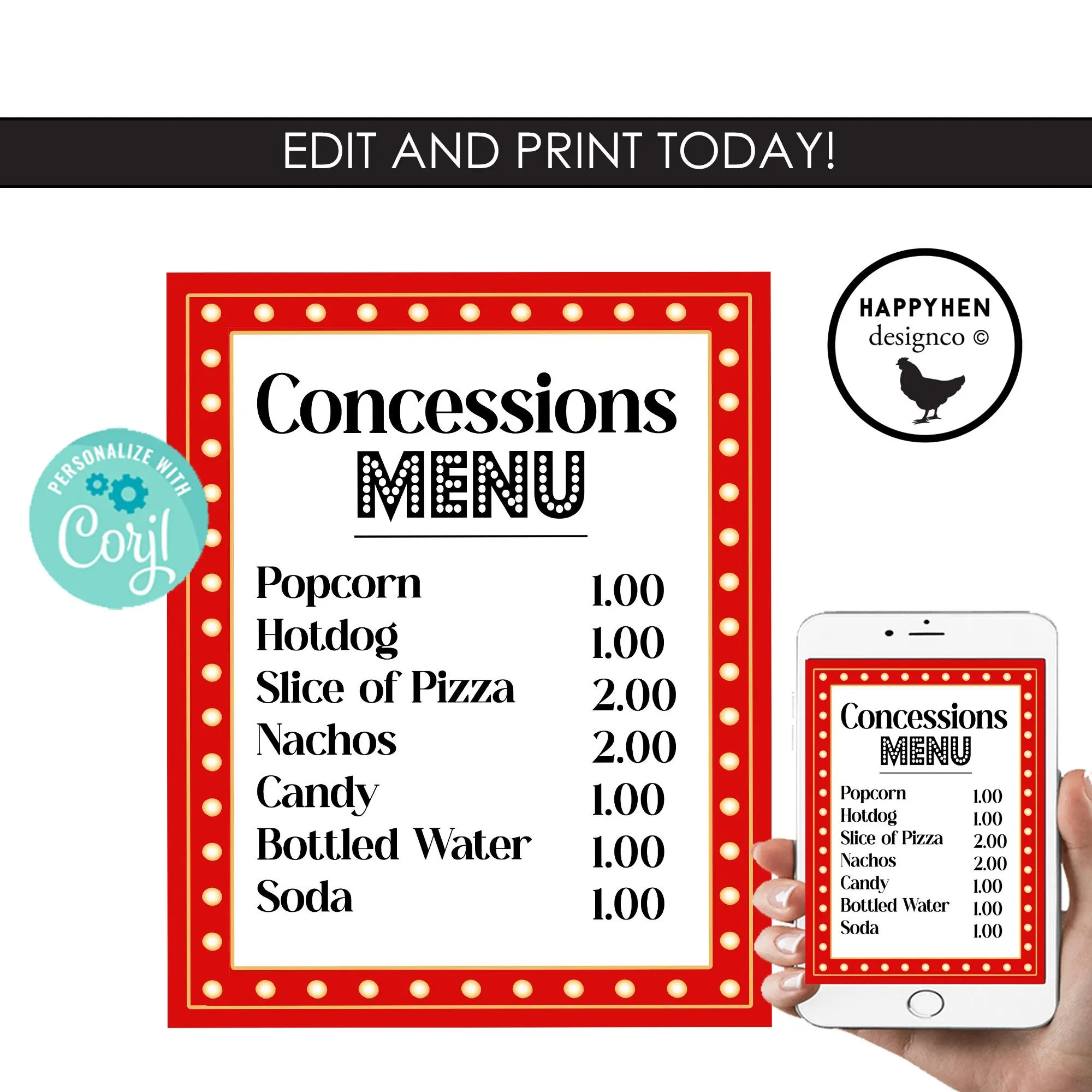 free concessions printable free concessions printable