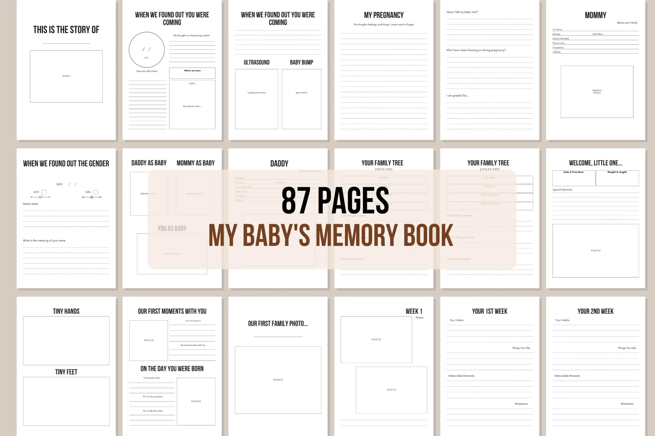 My Babys Memory Book 87 Pages My Babys Memory Book 87 Pages