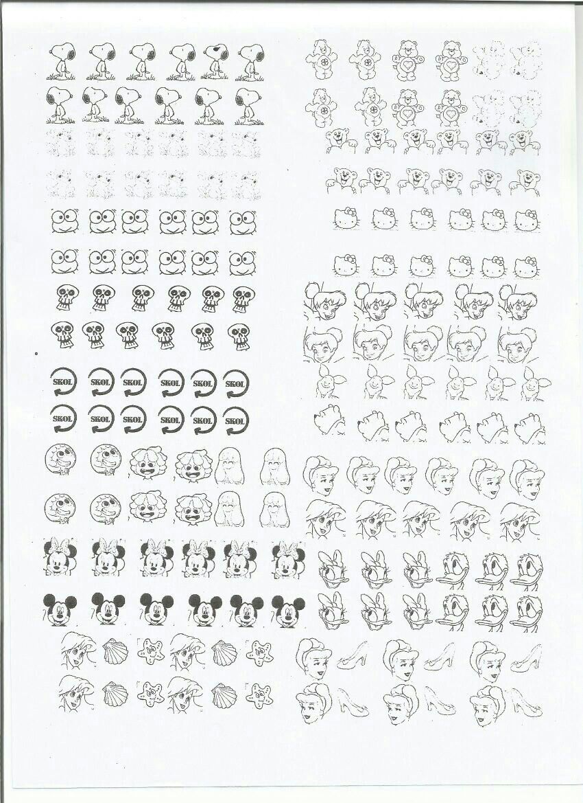 Nail Art Practice Sheets Nail Art Practice Sheets