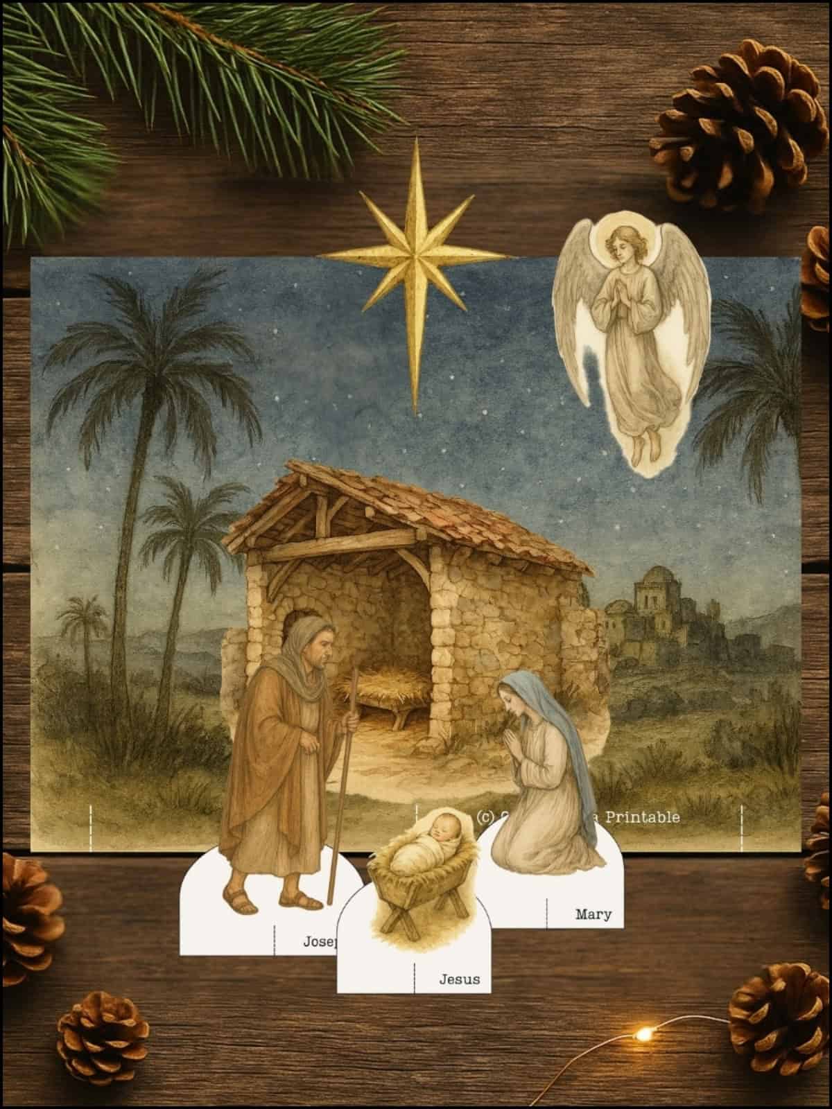Nativity Set Printable Nativity Set Printable
