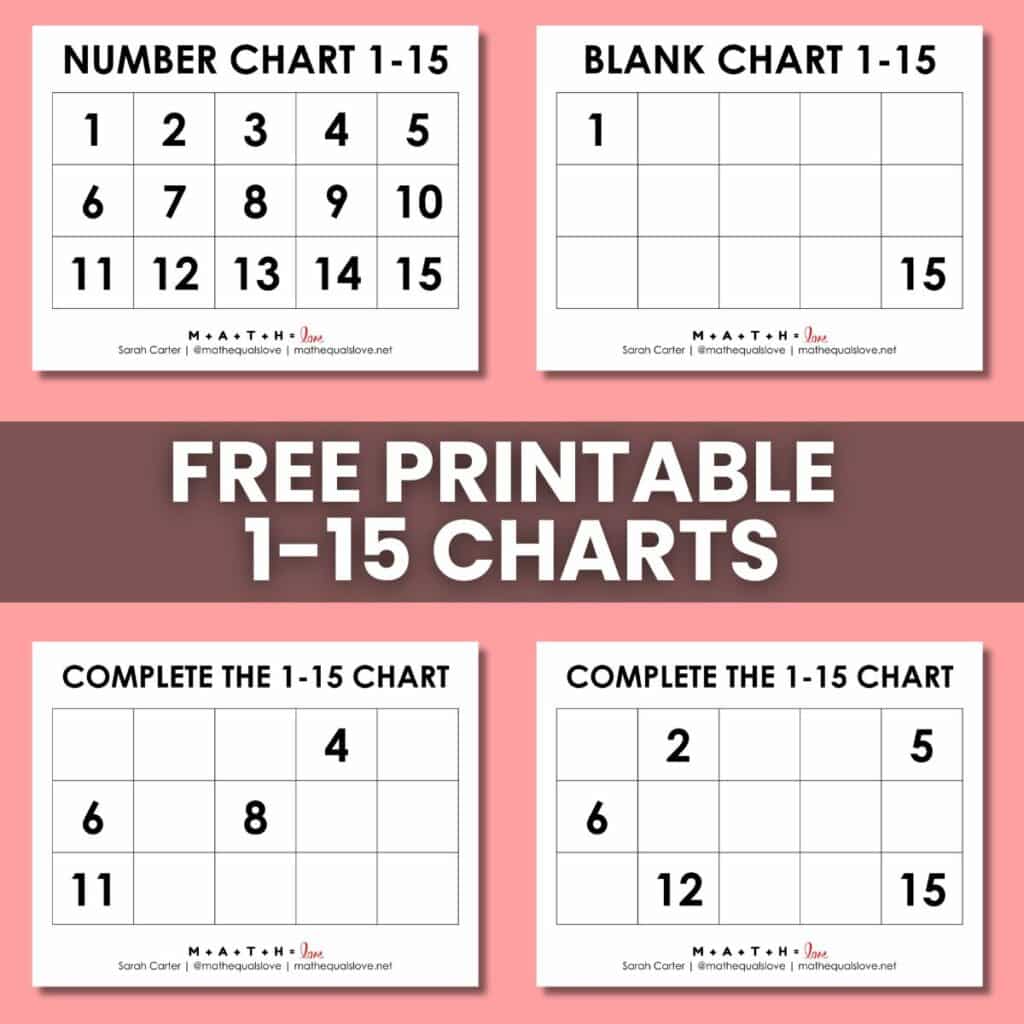 Number Chart 1 15