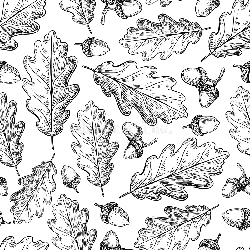 Oak Leaf Pattern Vintage