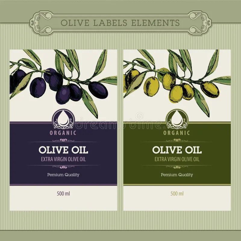 Olive Oil Label Olive Oil Label