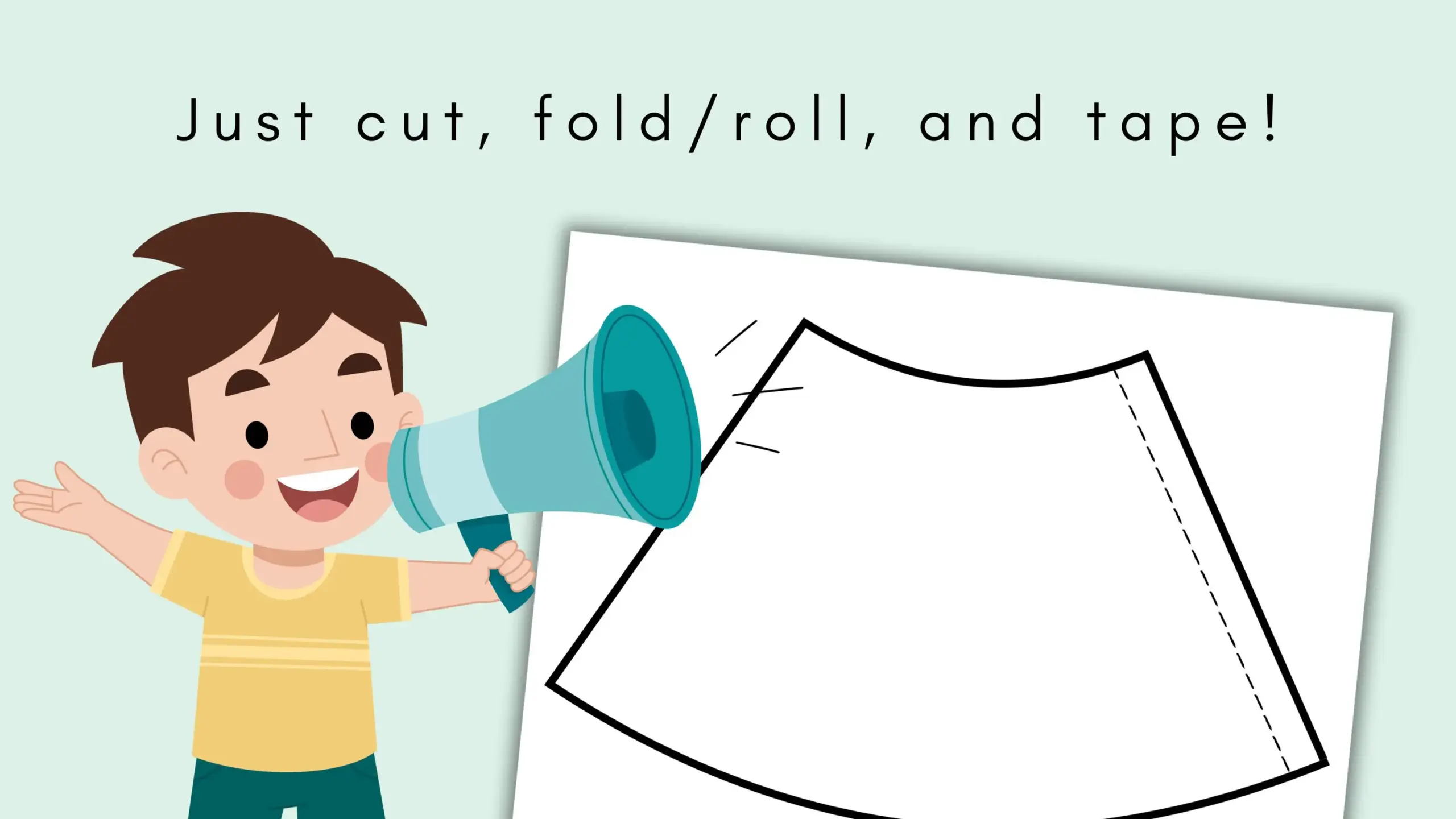 free printable megaphone template free printable megaphone template