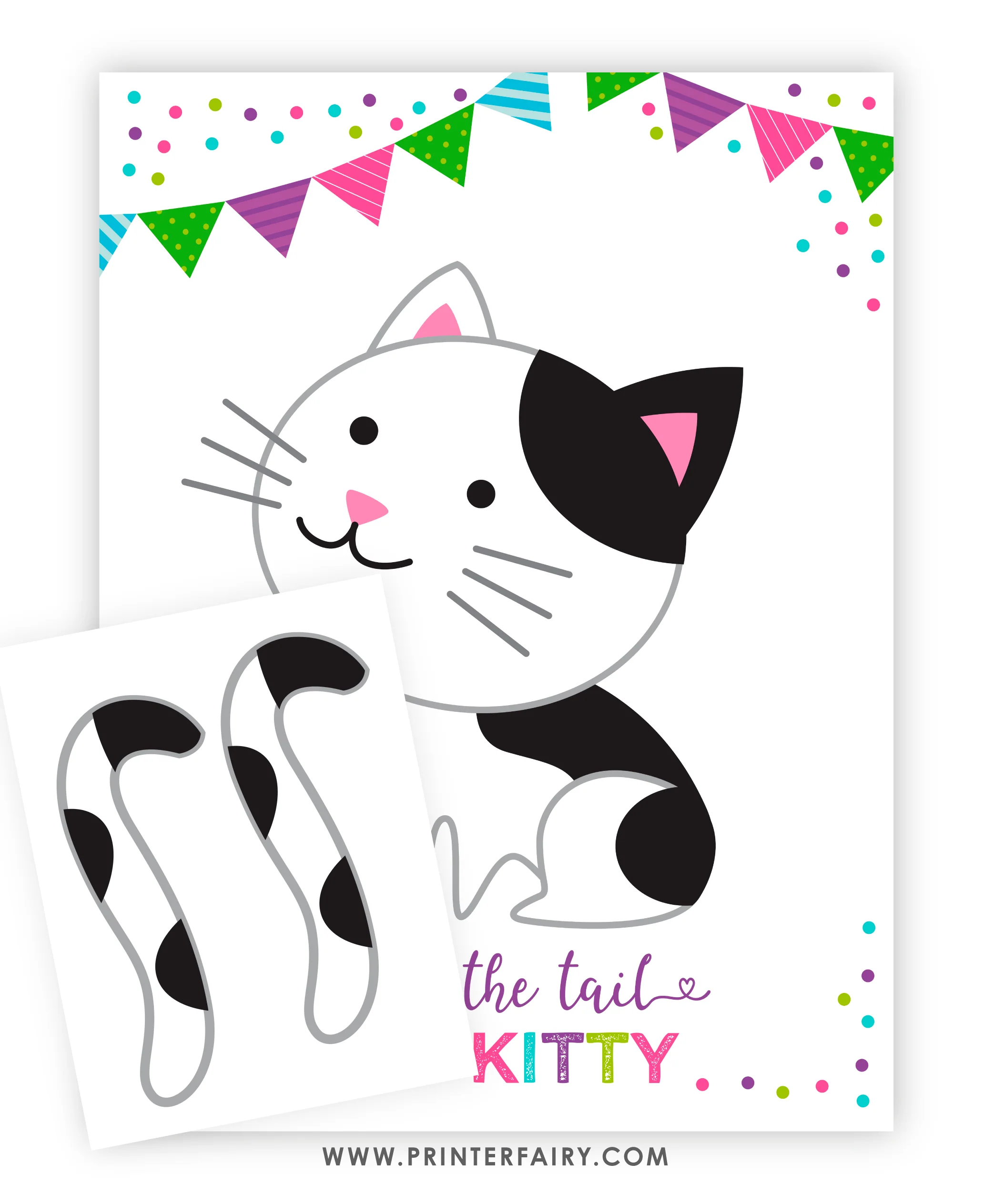 Pin The Tail On The Kitty Game