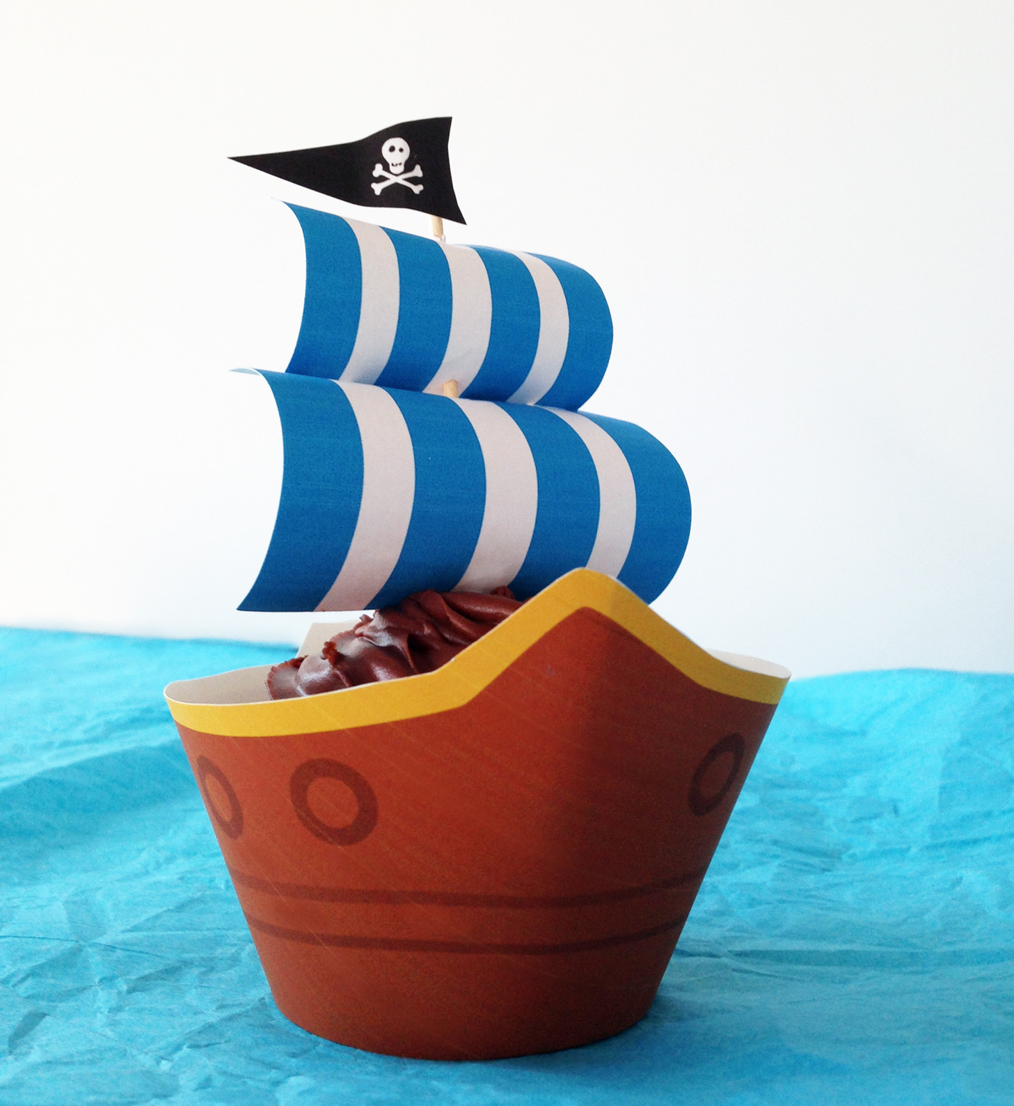 Pirate Ship Cupcakes Free Printables Pirate Ship Cupcakes Free Printables