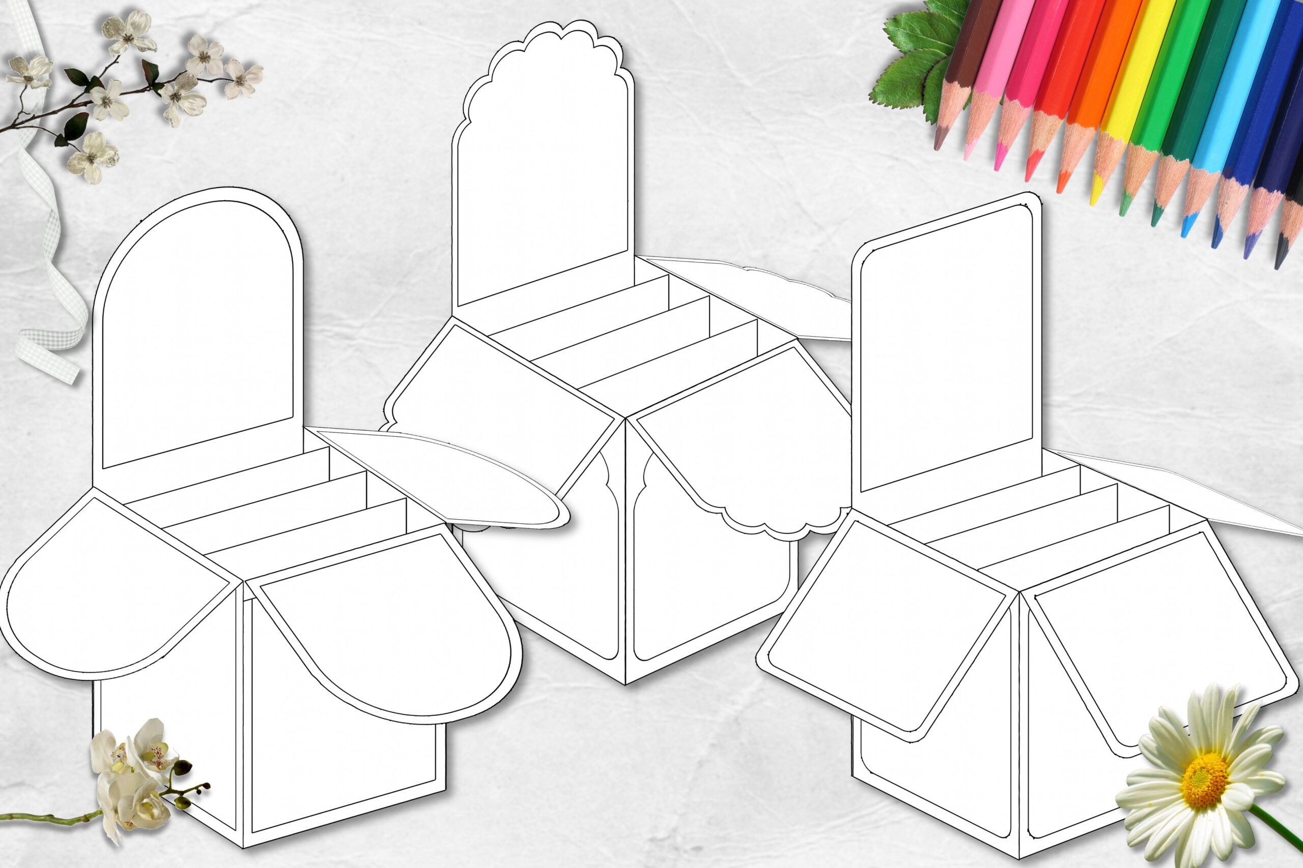 Pop Up Box Card Template Pop Up Box Card Template