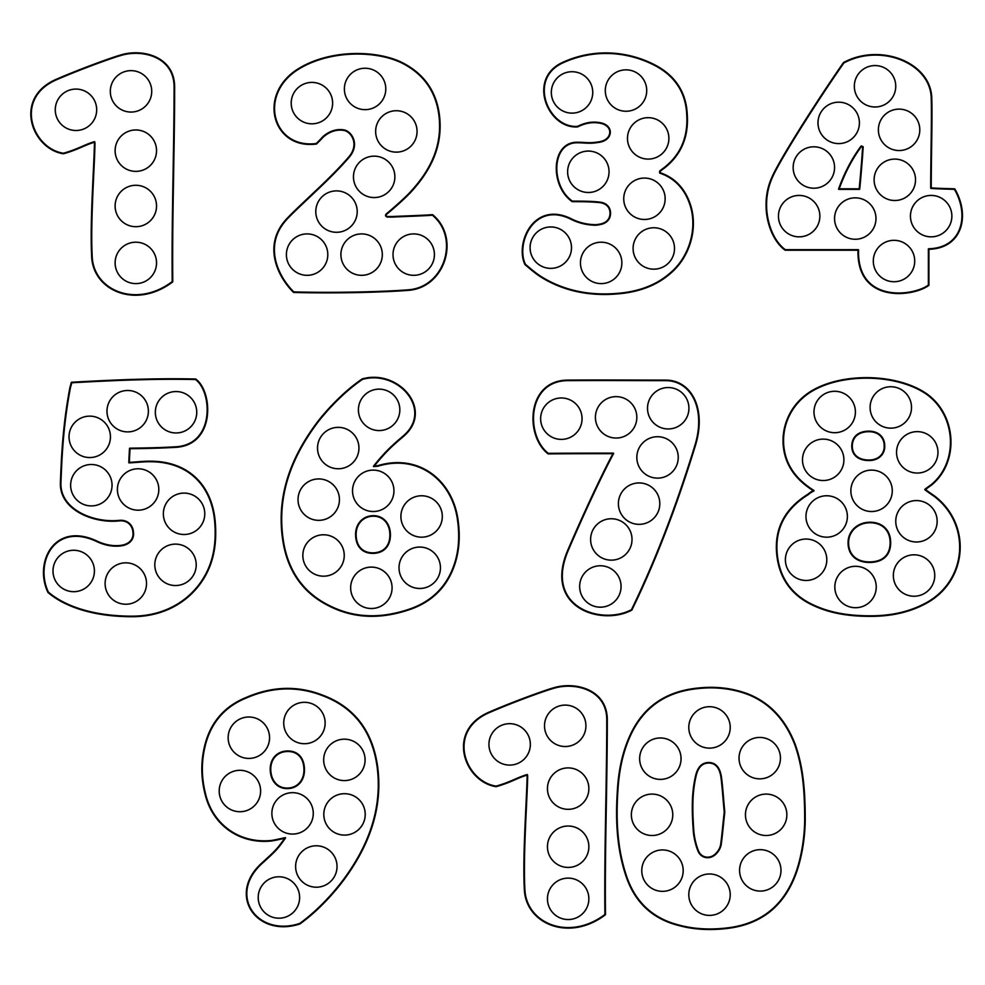 Post Printable Bubble Numbers 1 10 217949 Post Printable Bubble Numbers 1 10 217949