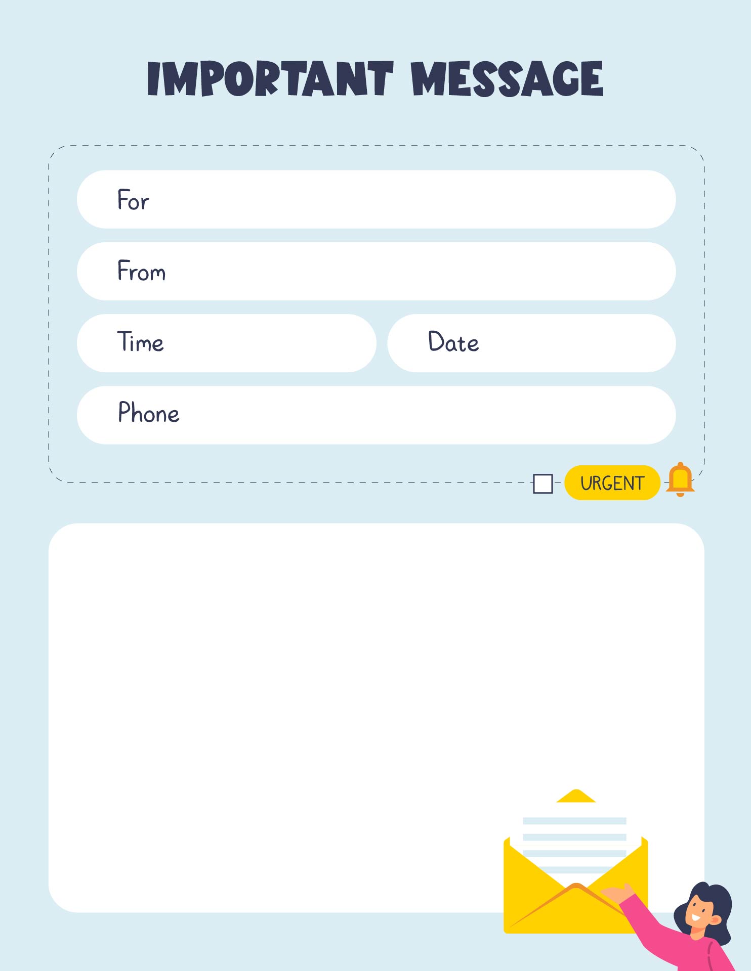 Post Printable For Medical Office Phone Message Pads 321794
