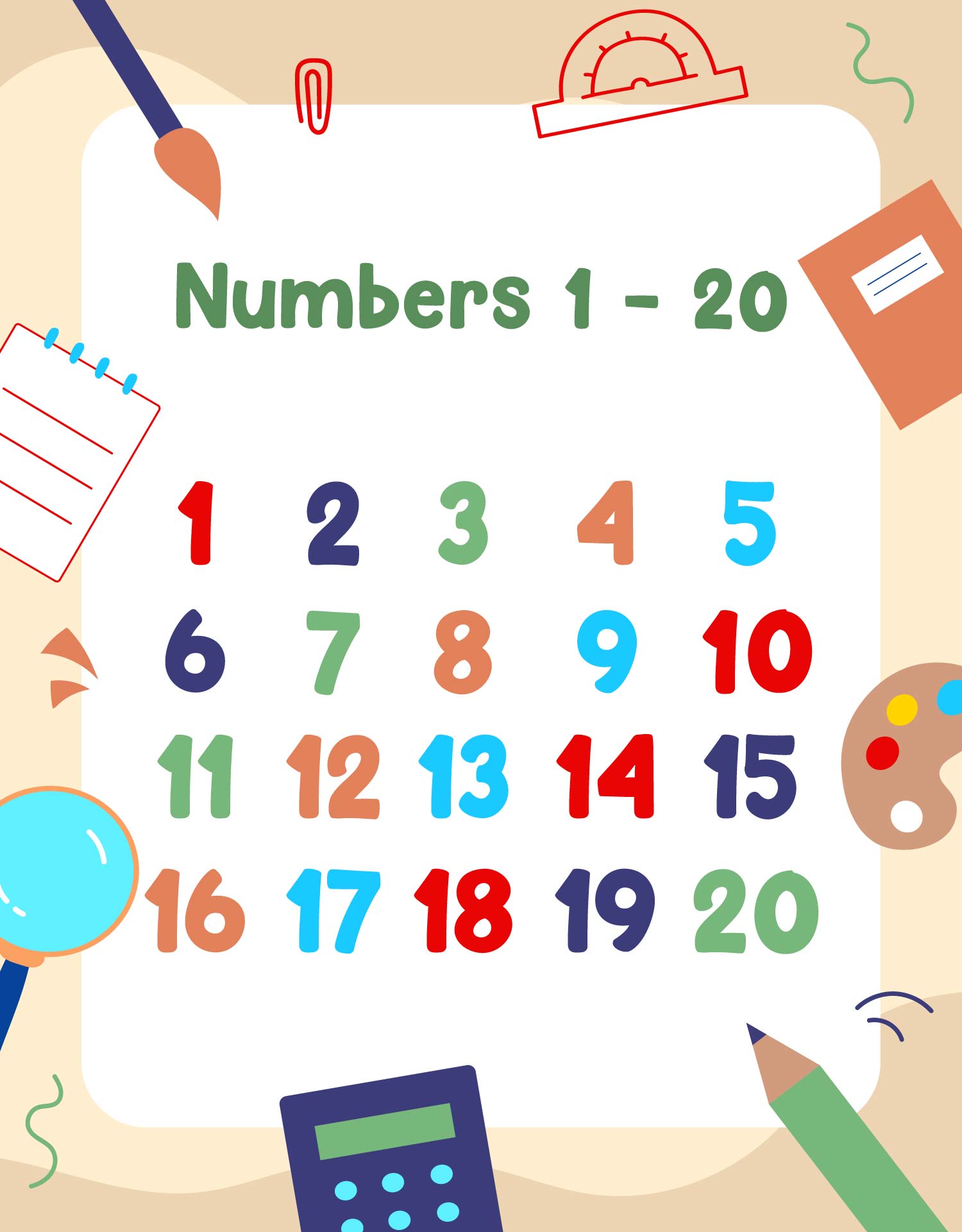 Post Printable Numbers 1 20 31131 Post Printable Numbers 1 20 31131