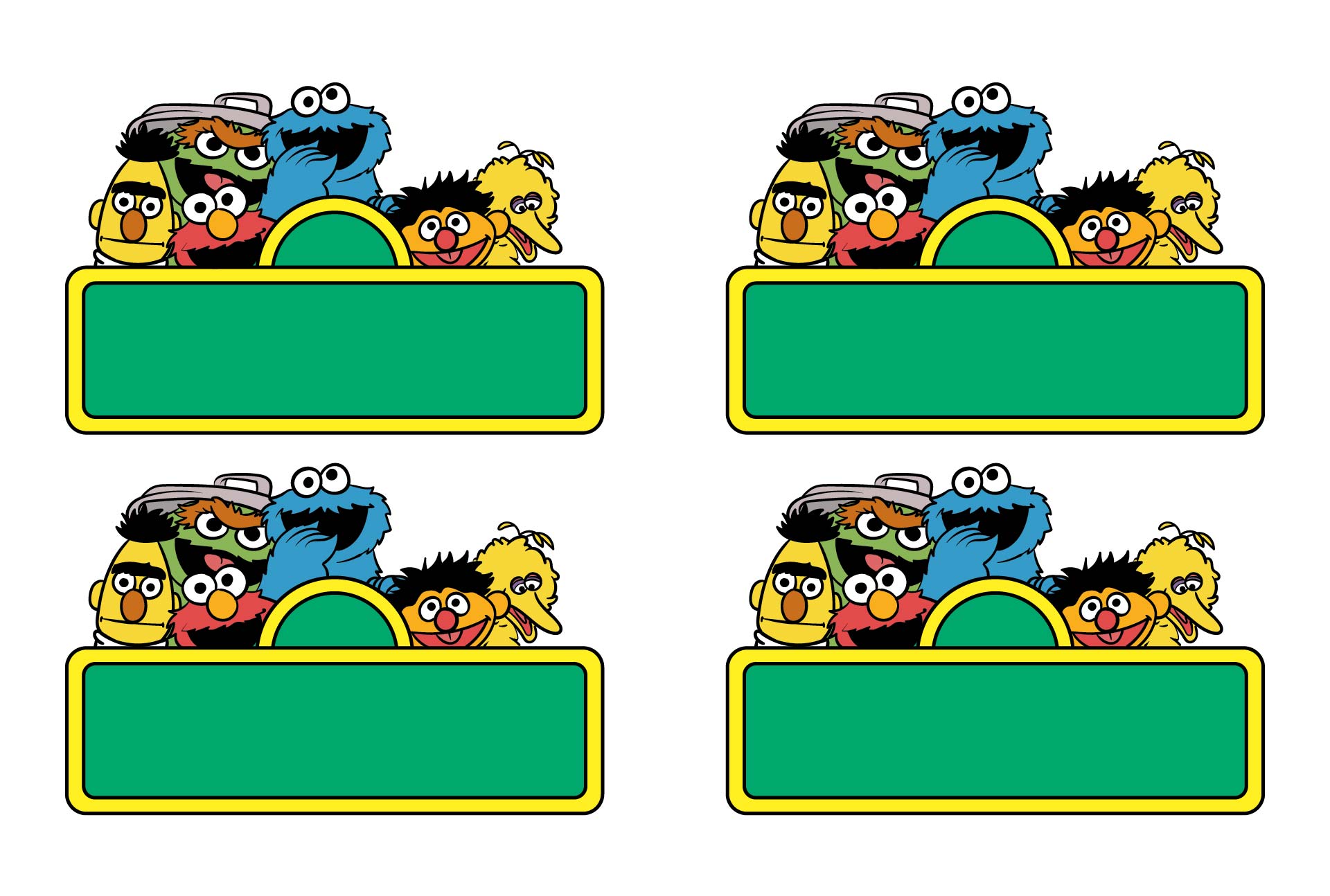 Post Sesame Street Labels Printable 202604