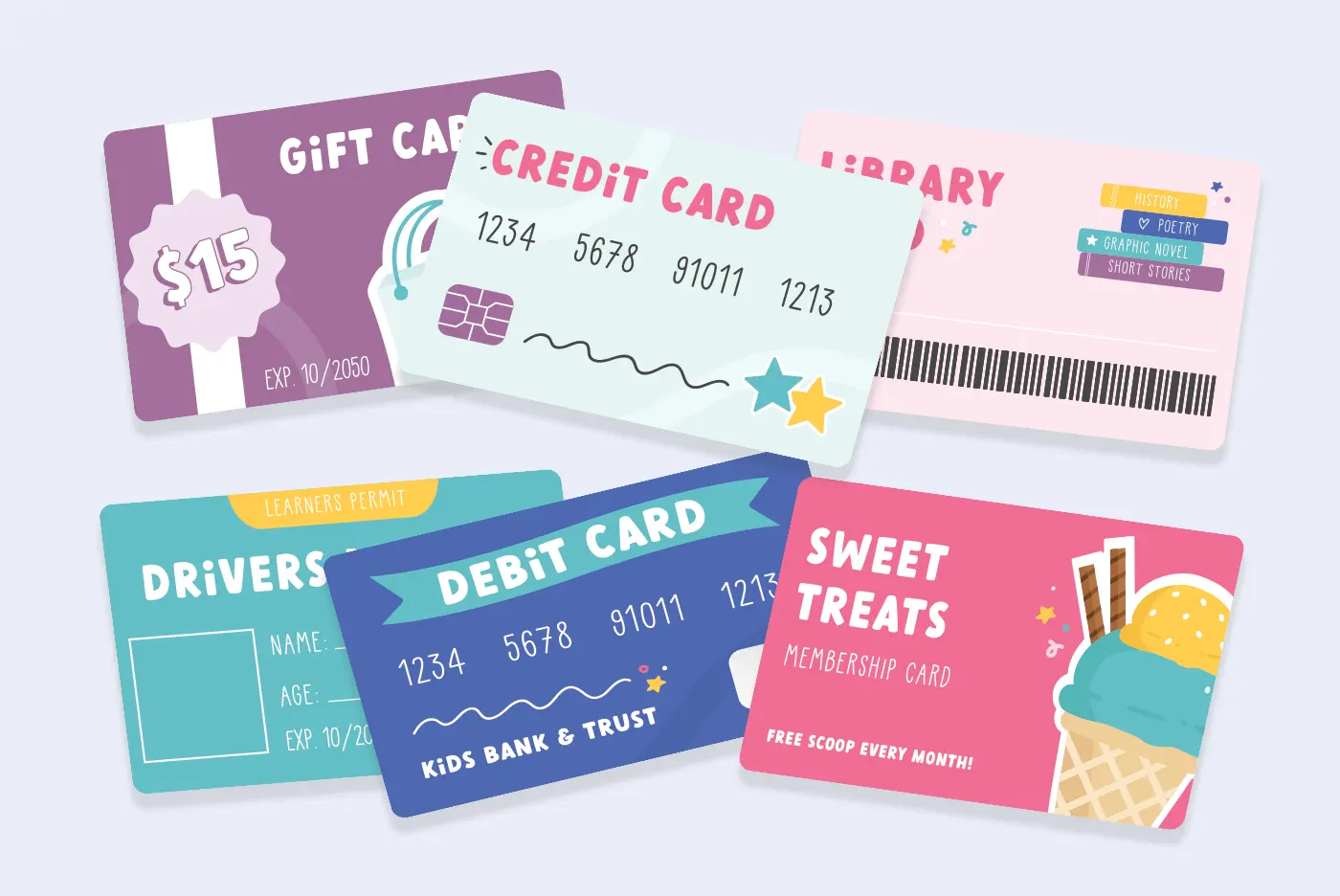 Pretend Play Cards