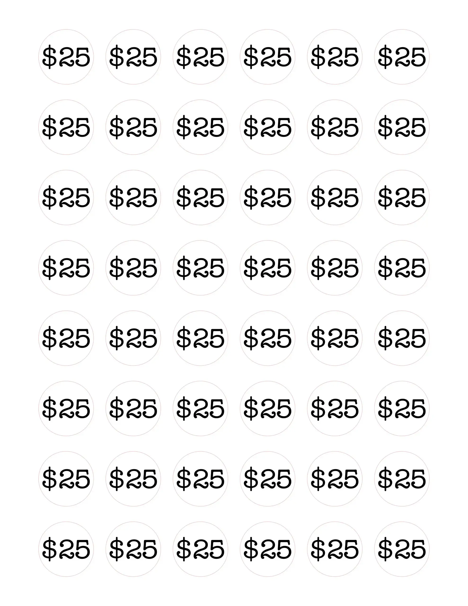 Price Stickers To Cut On Silhouette