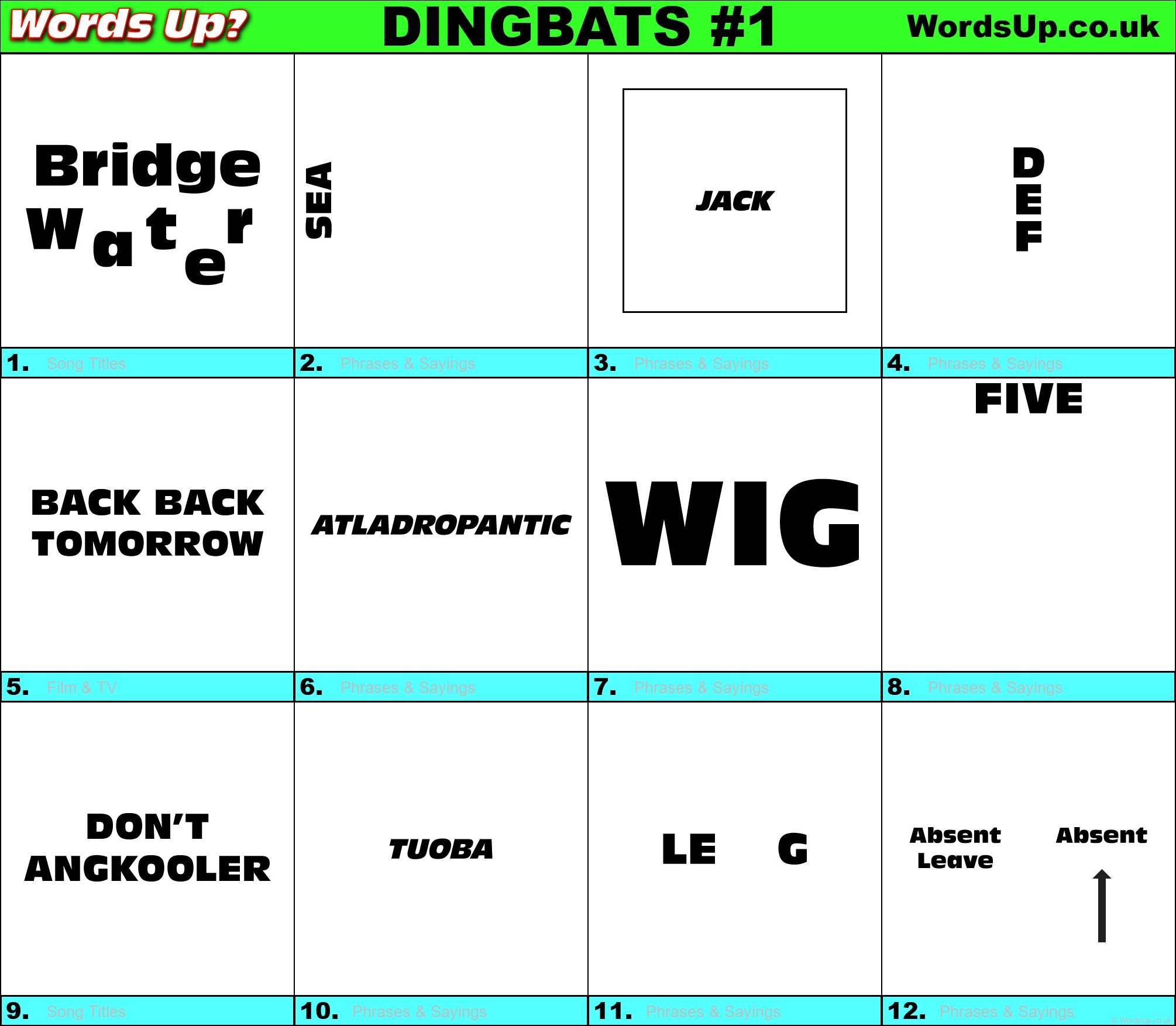 Print Dingbats Print Dingbats