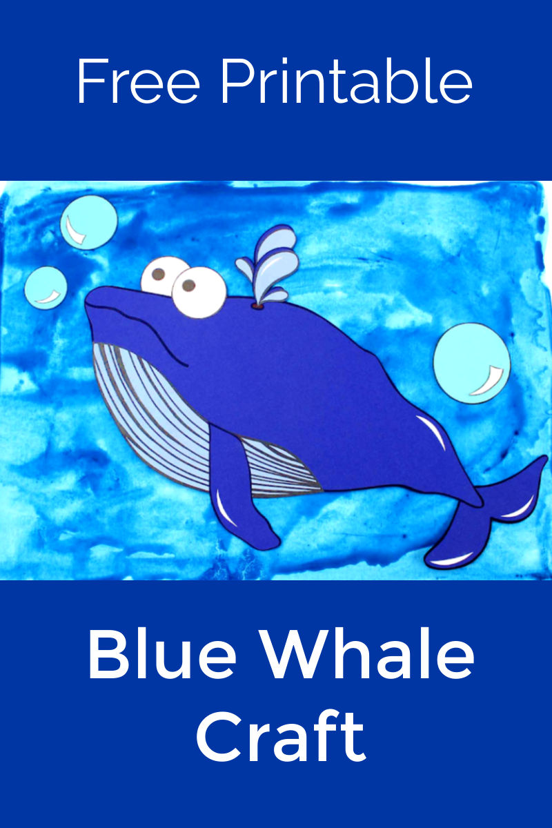 Printable Blue Whale Craft