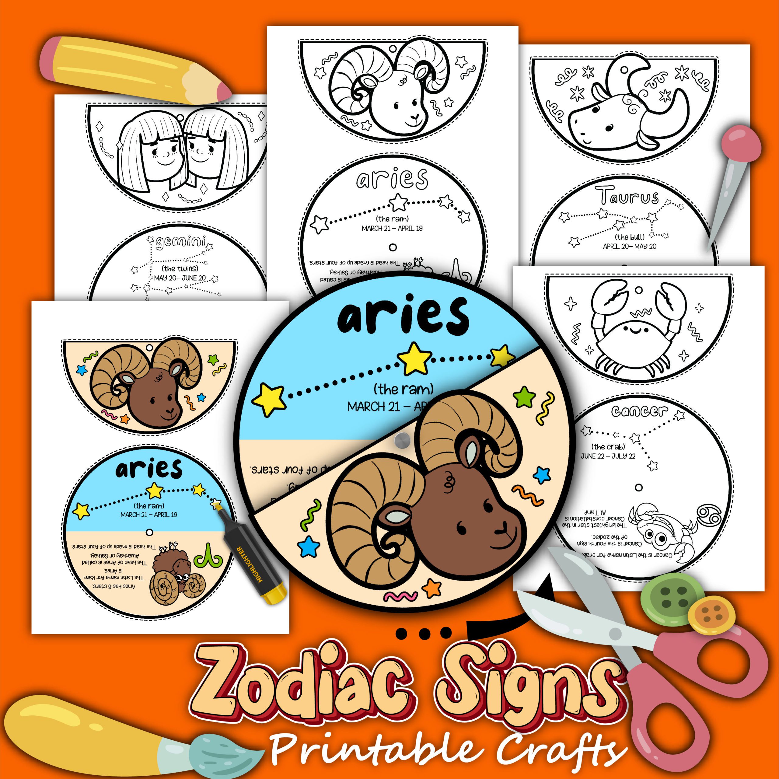 Printable Chinese Zodiac Animal Colouring Sheets