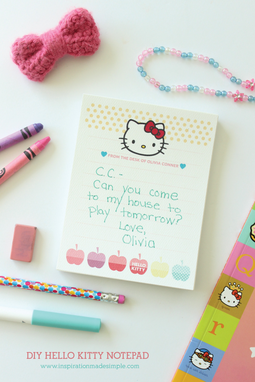 Printable Diy Hello Kitty Notepad Printable Diy Hello Kitty Notepad