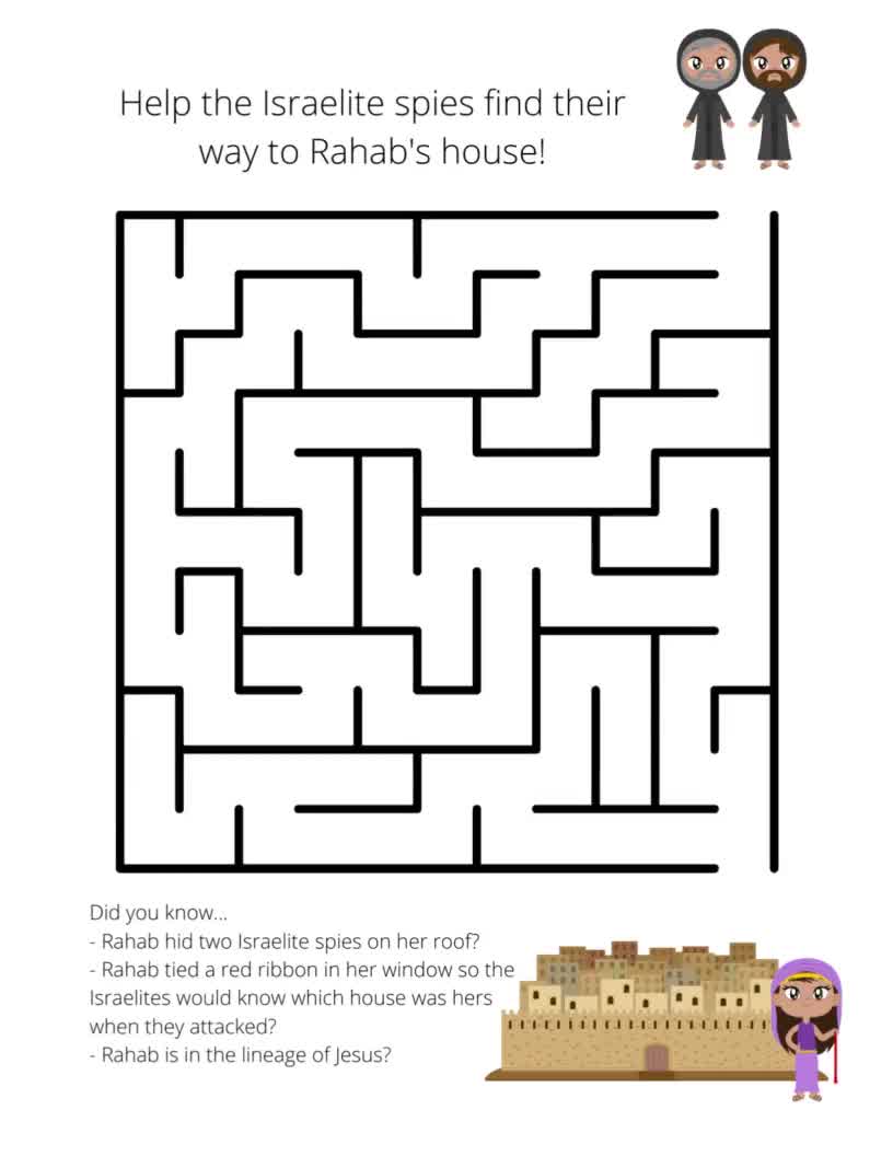 Printable Easy Bible Maze Puzzle Book Printable Easy Bible Maze Puzzle Book