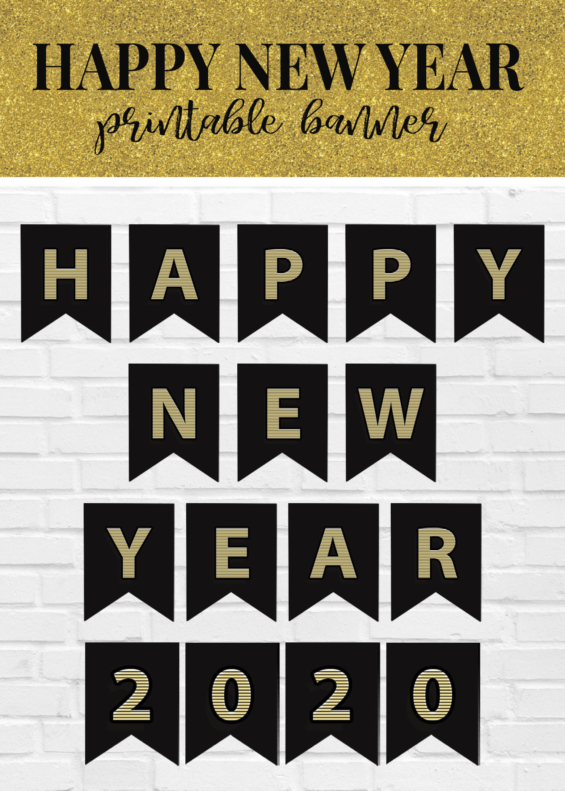 Printable Happy New Year Banner Printable Happy New Year Banner