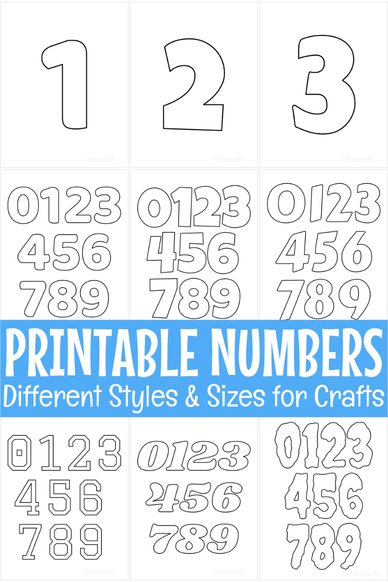 Printable Numbers Printable Numbers