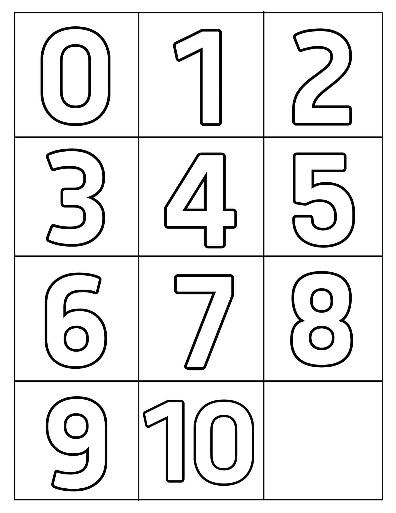 Printable Numbers