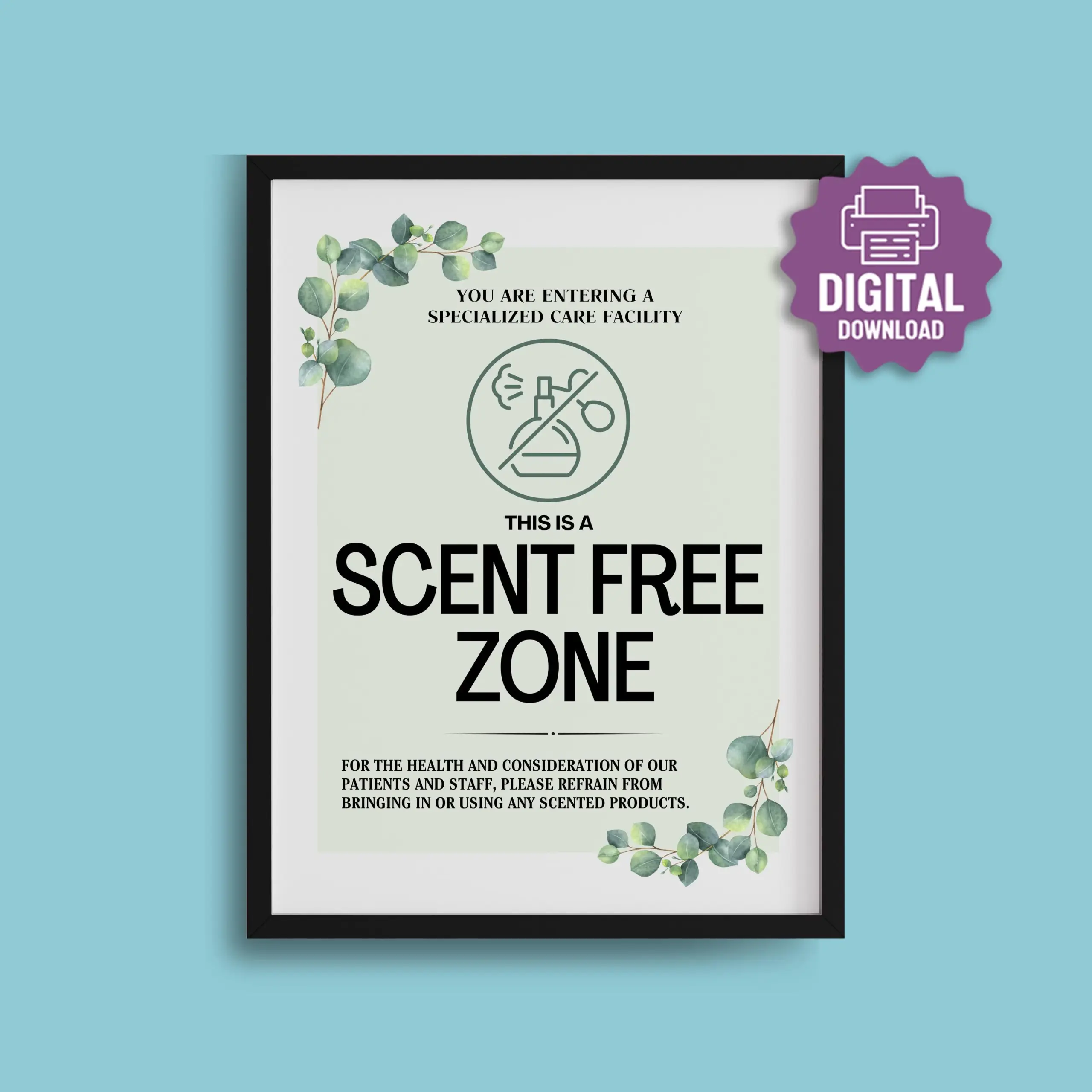 free printable fragrance free signs free printable fragrance free signs