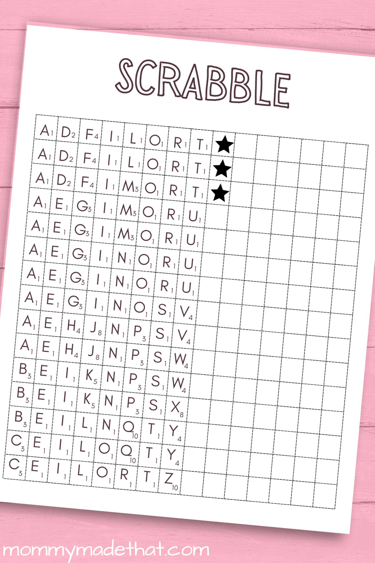 Printable Scrabble Board Grab The Free Game