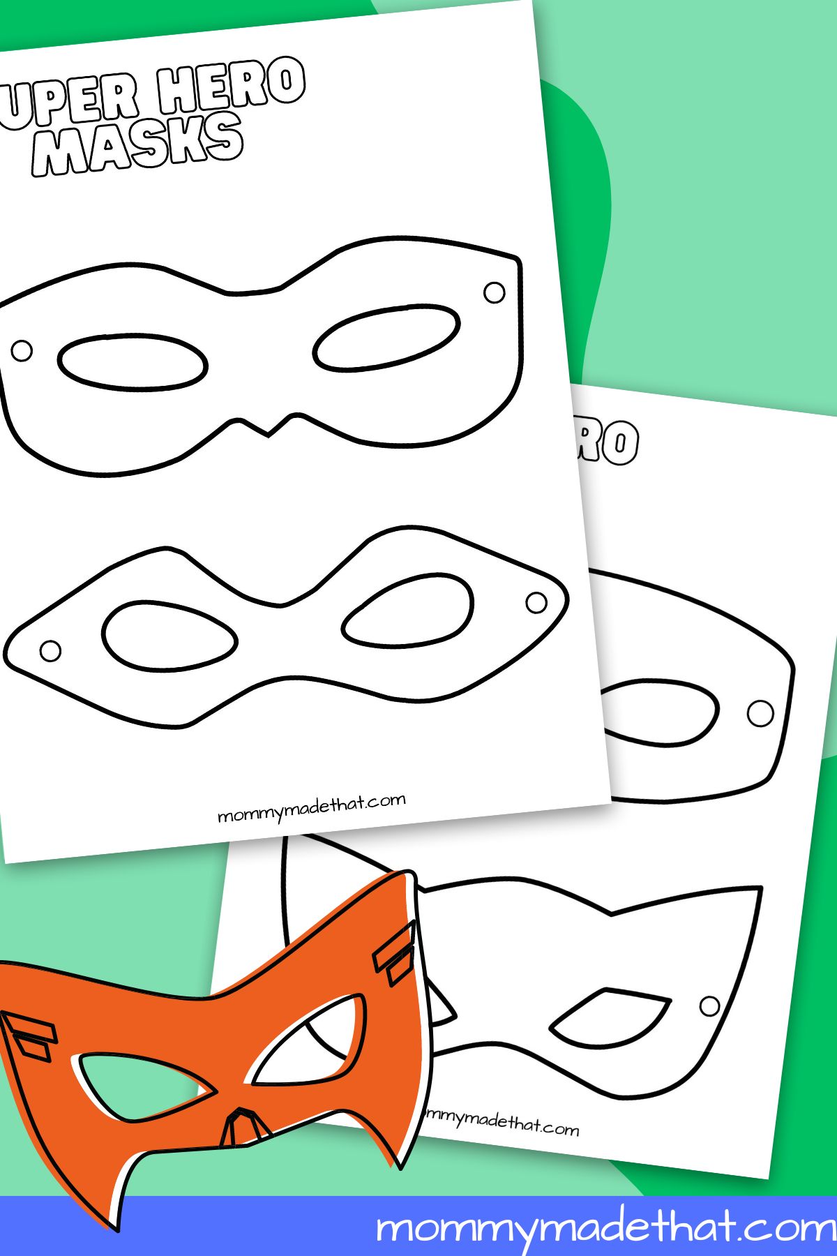 Printable Superhero Mask Templates